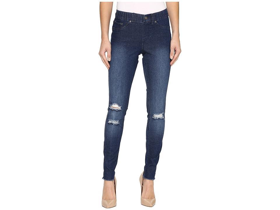 Hue Ripped Knee Denim Leggings Product Image
