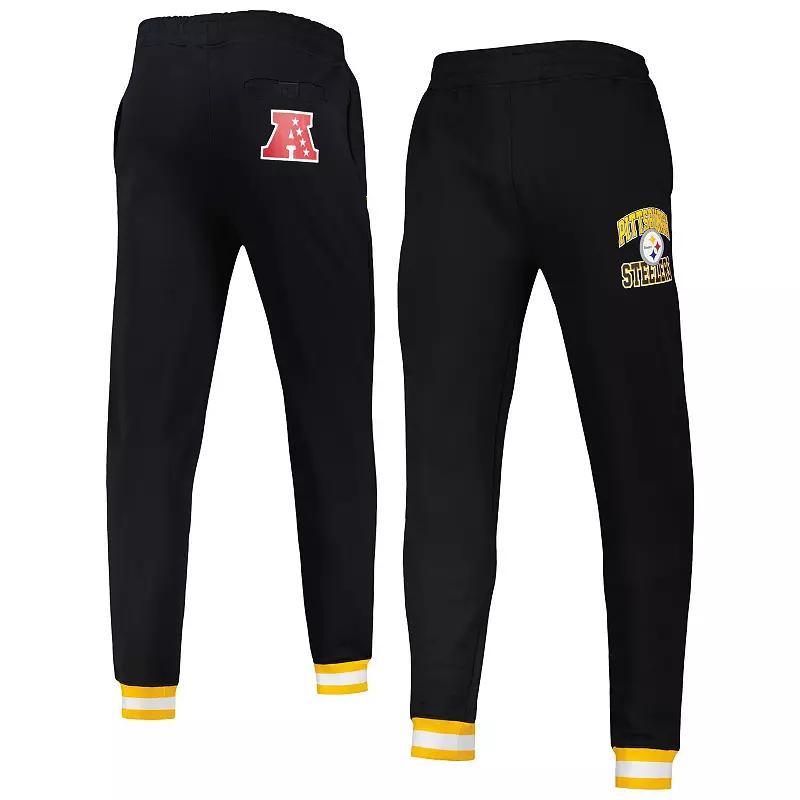 Men's Starter Black Pittsburgh Steelers Blitz Fleece Jogger Pants, Size: Medium Product Image