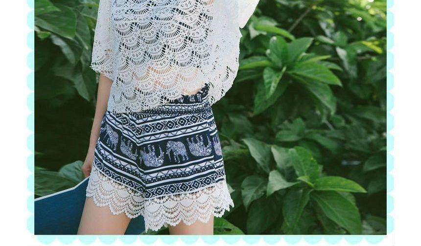 Couple Matching Elephant Print Swim Shorts / Bikini / Lace Cover-Up / Swim Shorts / Set Product Image