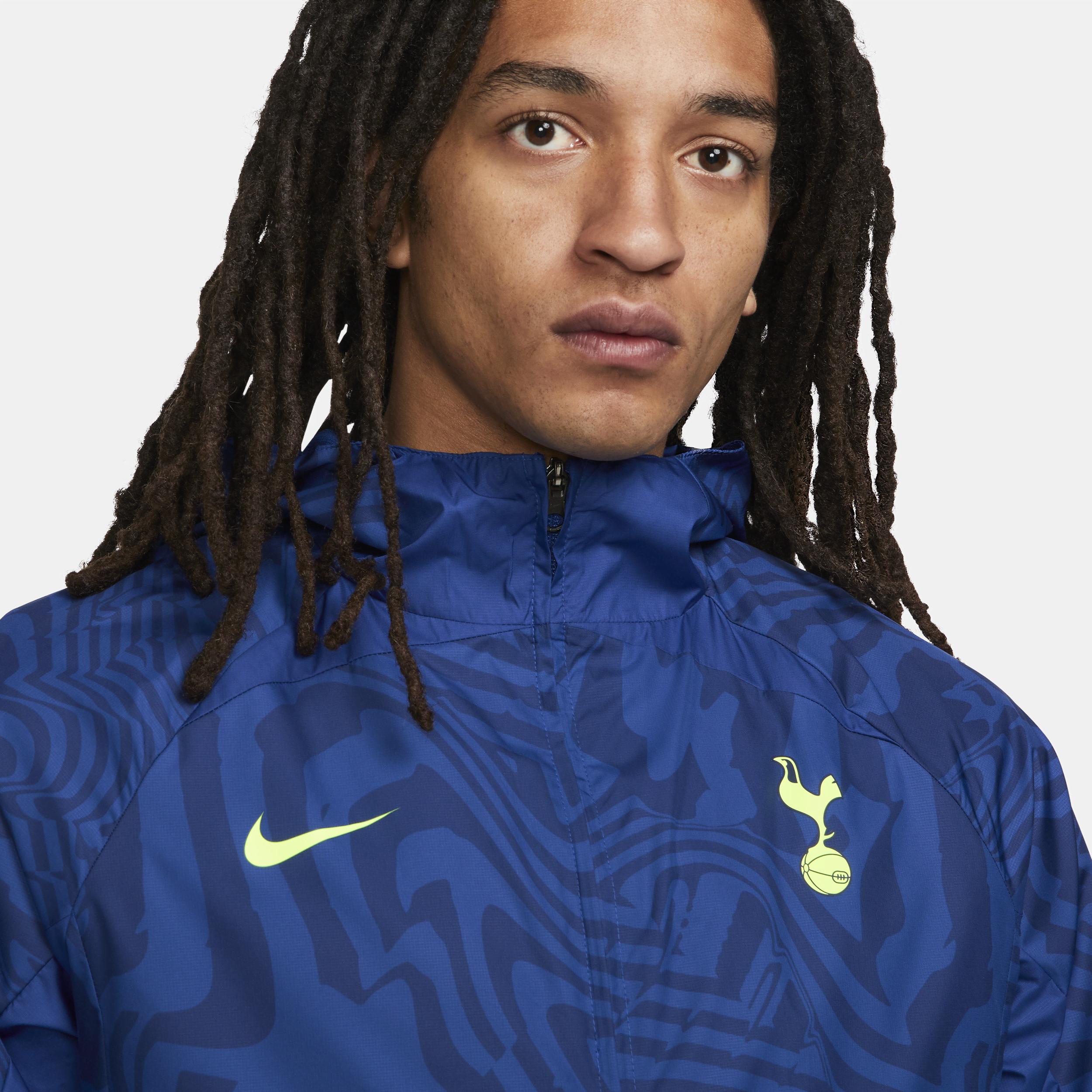 Men's Nike Blue Tottenham Hotspur AWF Performance Raglan Full-Zip Jacket, Size: Small, Tot Blue Product Image