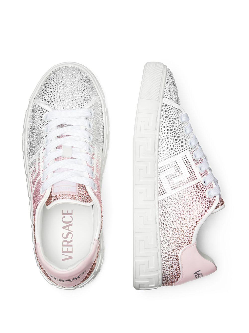 Greca crystal-embellished sneakers Product Image