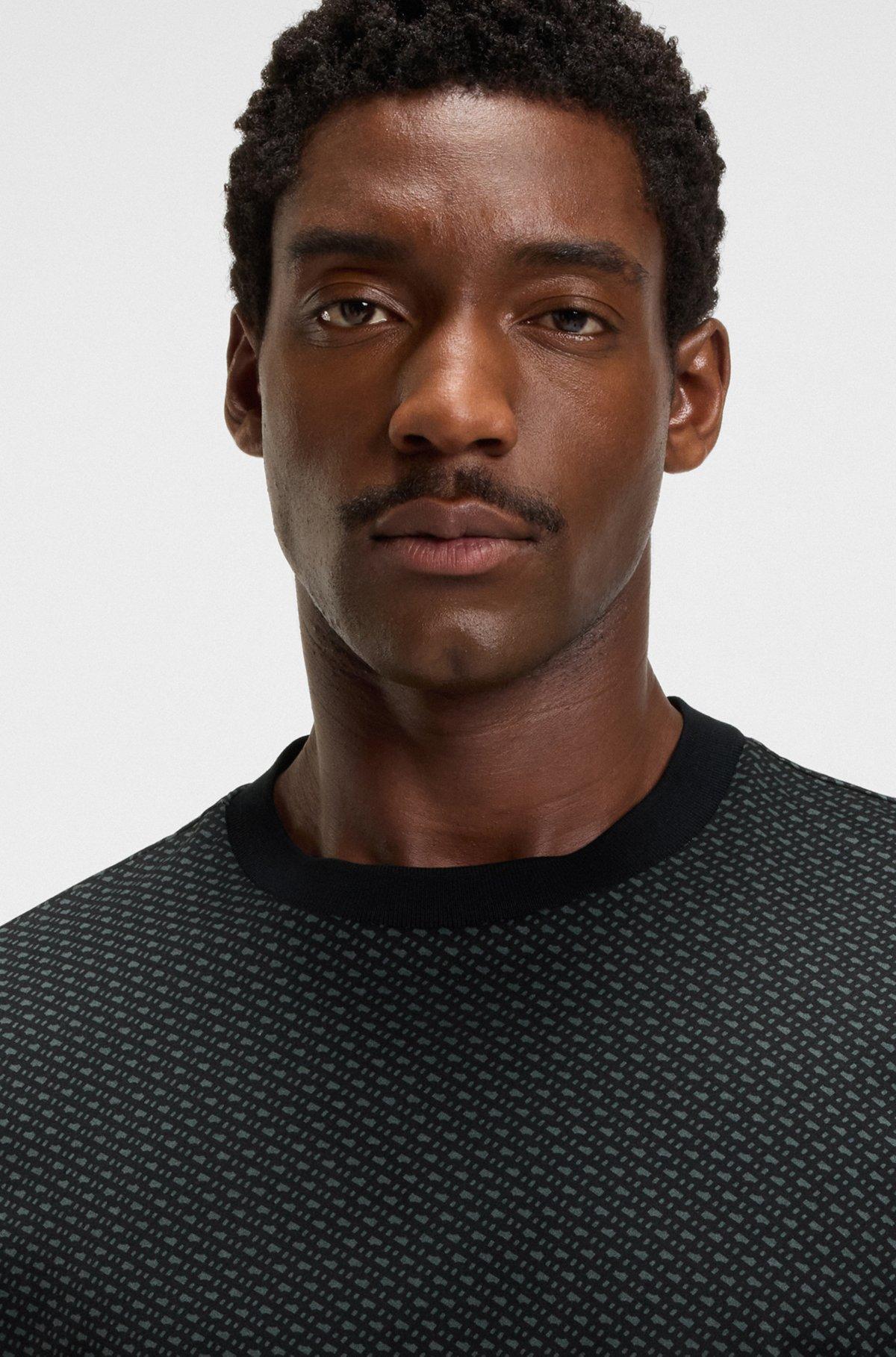 Regular-fit T-shirt in mercerized cotton Product Image