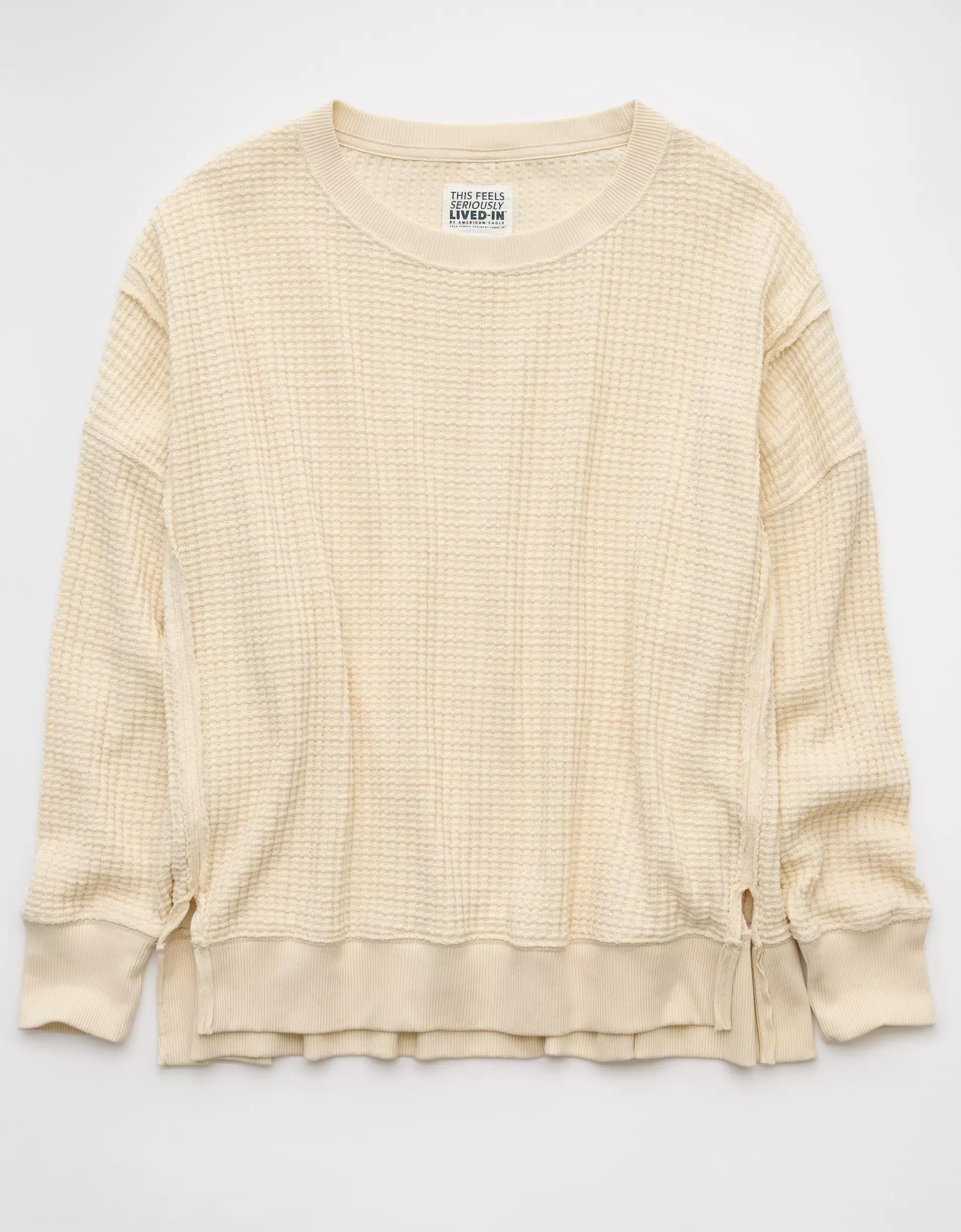 AE Big Hug Waffle Sweatshirt Product Image