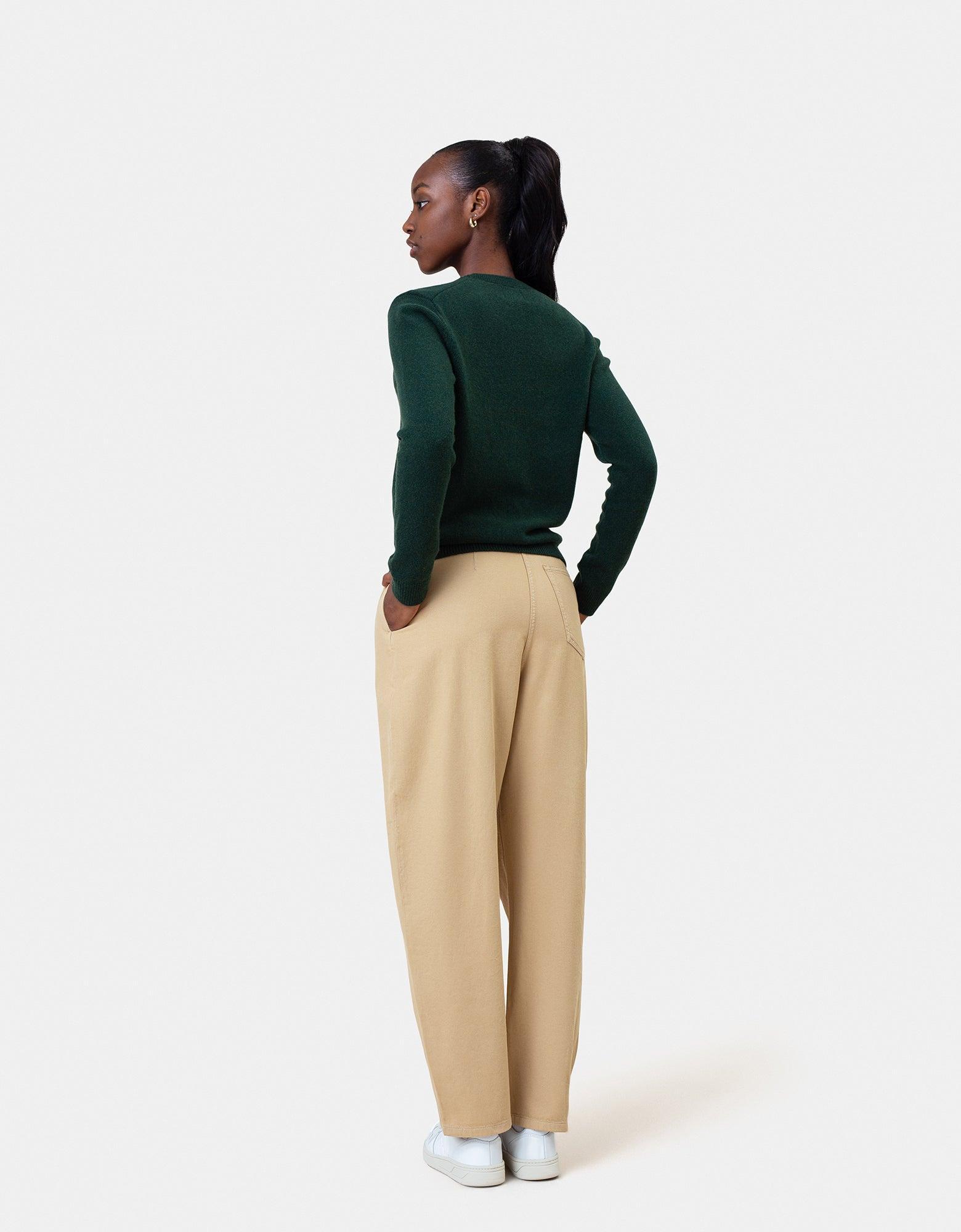 Women Classic Merino Wool Crew - Polar Blue Product Image