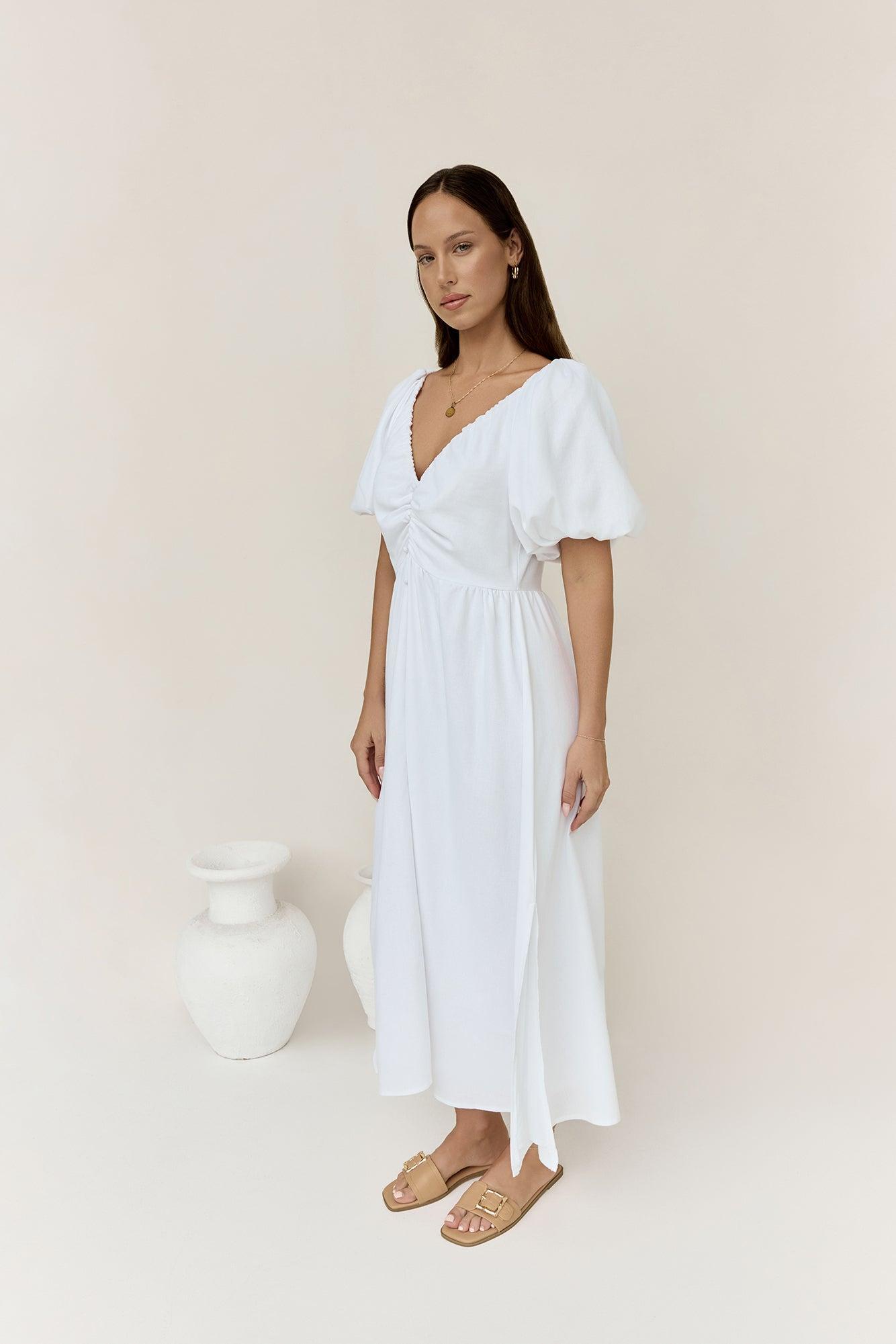 Sunlight Maxi Dress White Product Image