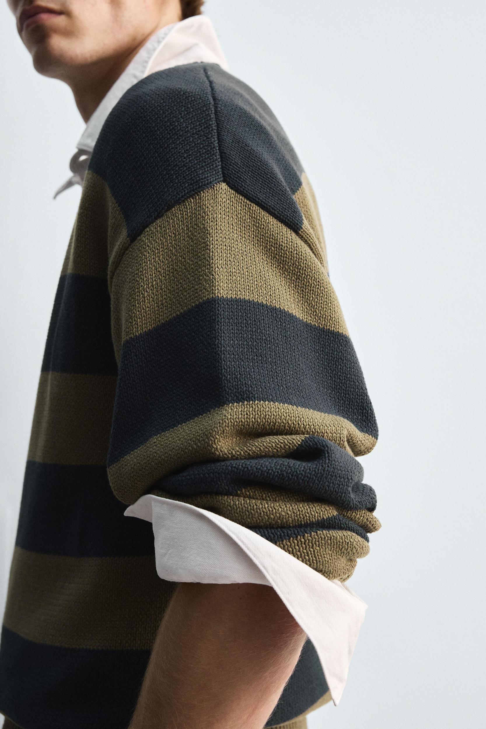 STRIPED JACQUARD SWEATER Product Image