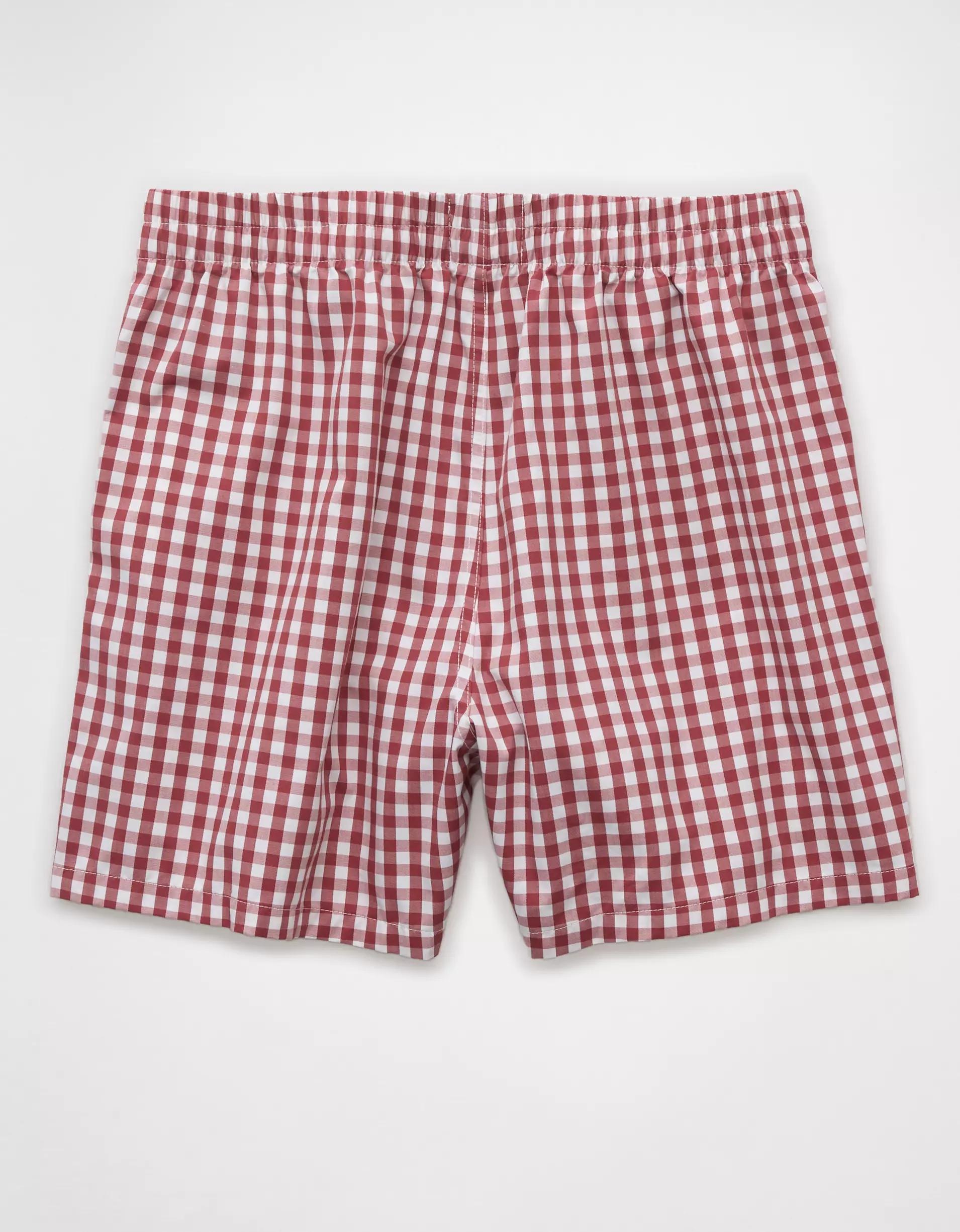 AEO Men's Plaid Poplin Pocket Boxer Short Product Image