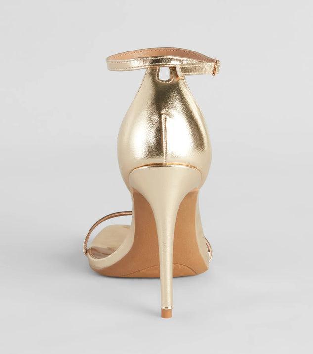 Classic Moves Faux Leather Stiletto Heels Product Image