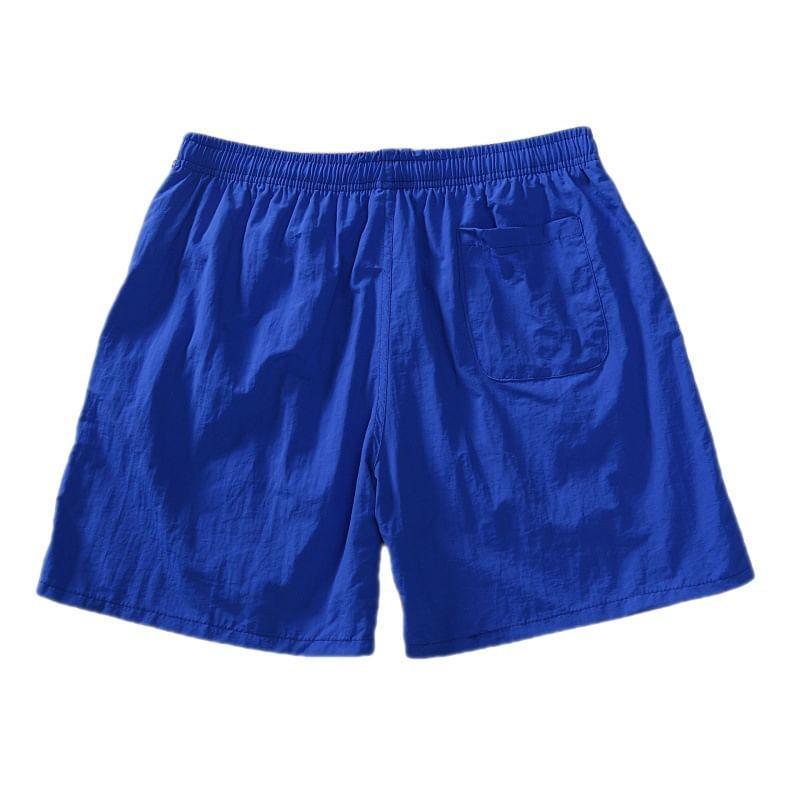 Drawstring Waist Plain Shorts Product Image