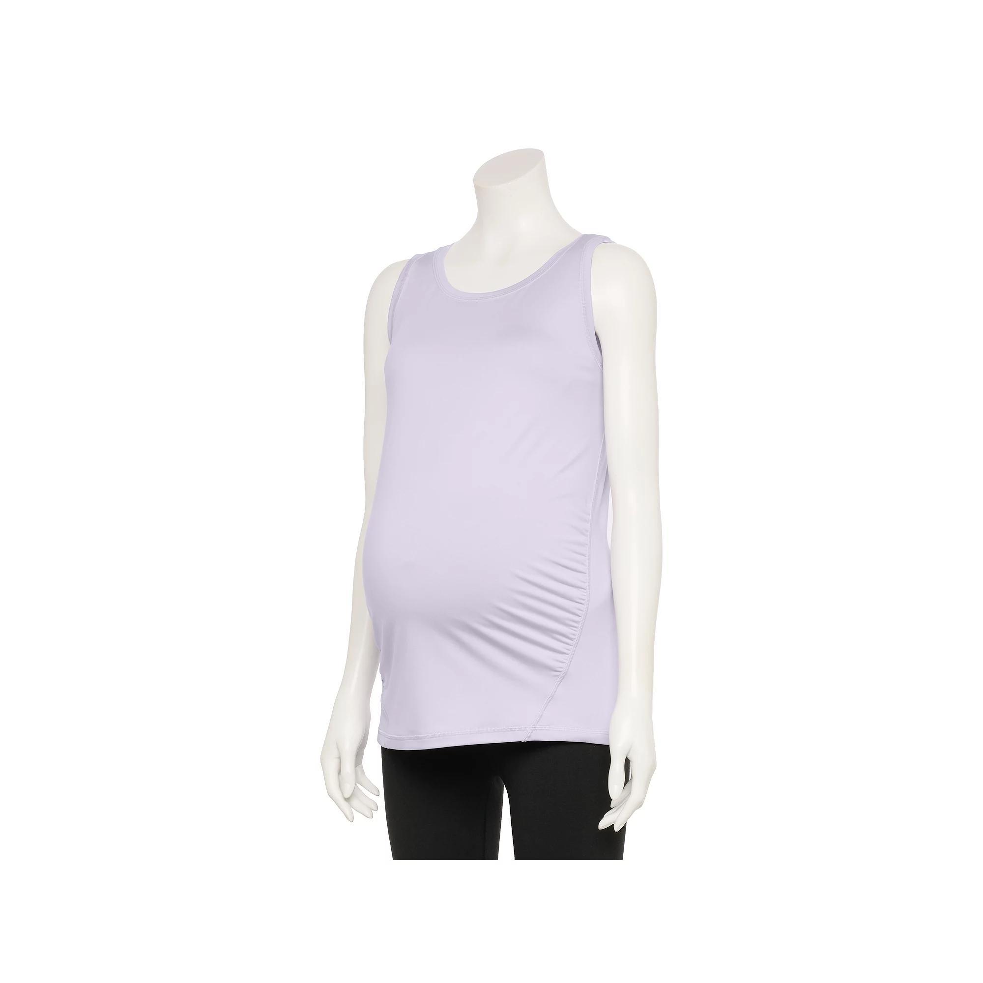 Maternity Tek Gear Tank Top, Women's, Size: XL, Bella Purple Product Image