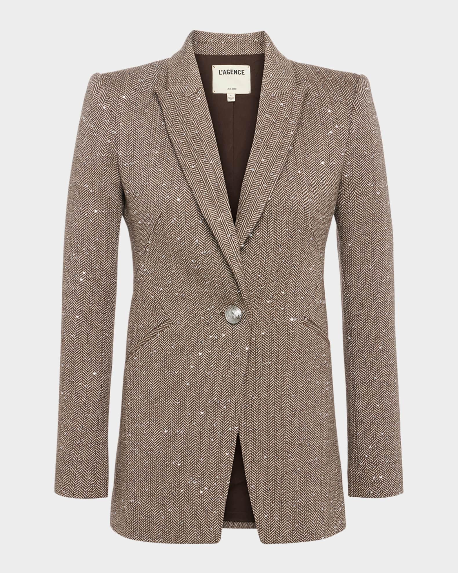 Sheila Structured Chevron Blazer Product Image