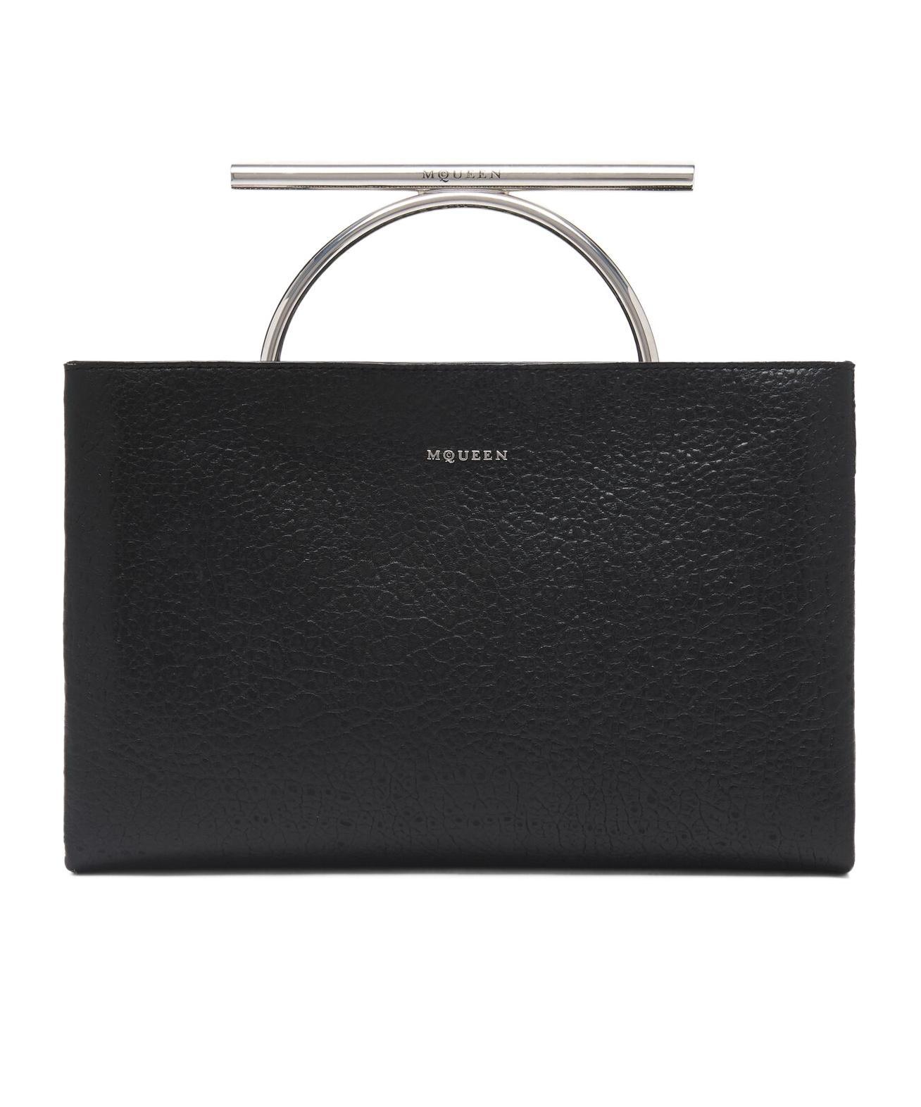 ALEXANDER MCQUEEN Crossbar Clutch In Black Product Image