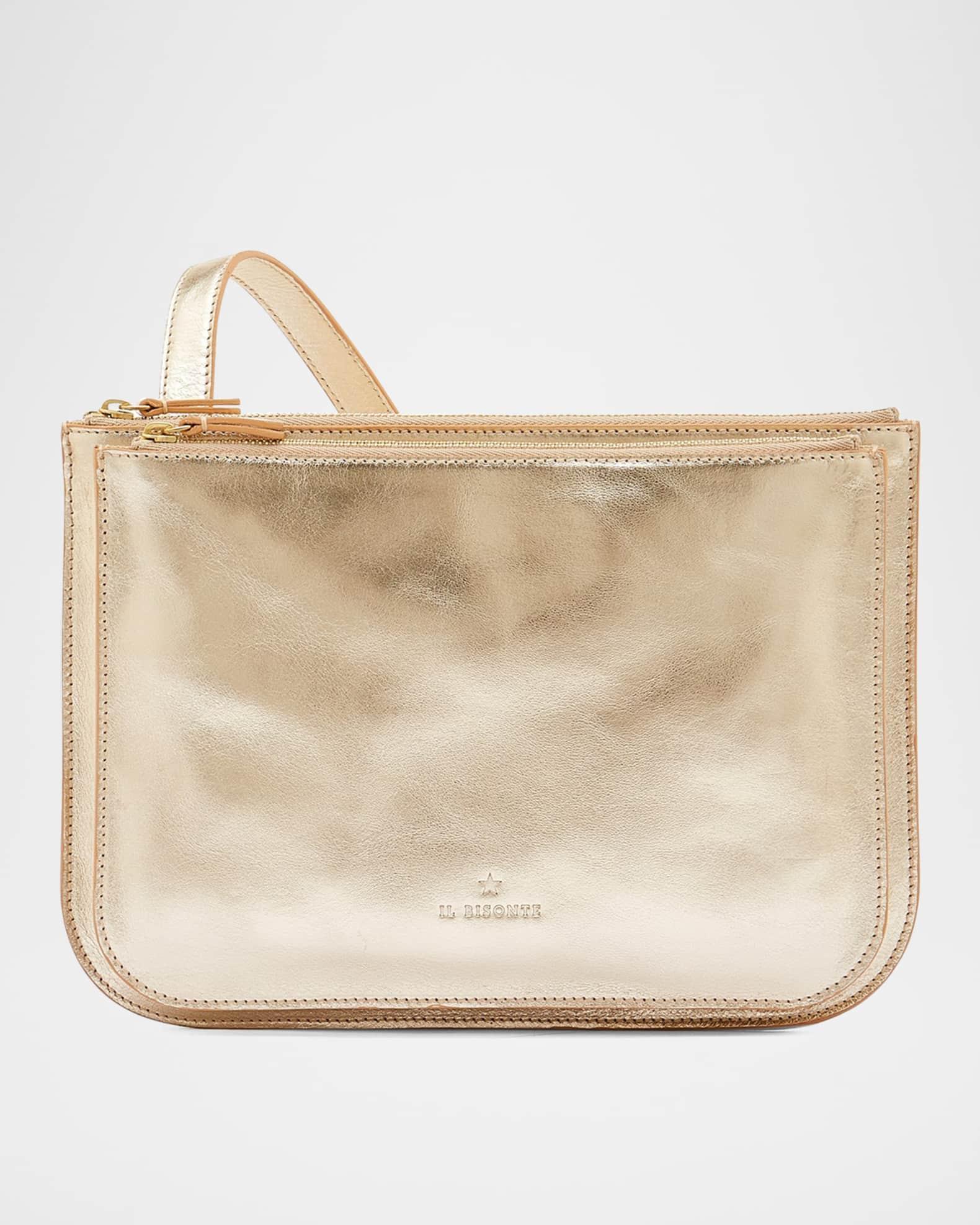 Roseto Metallic Leather Crossbody Bag Product Image
