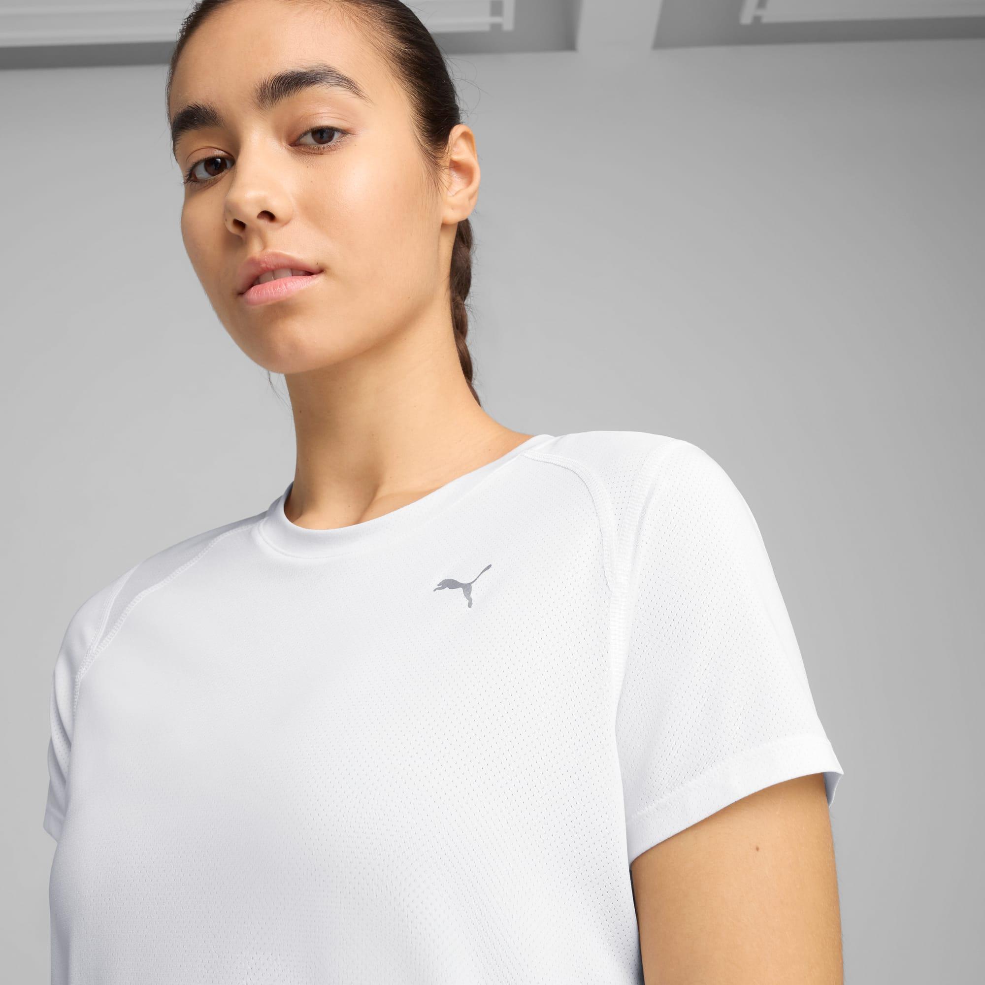 PUMA RUN Women's Graphic Mesh T-Shirt Product Image