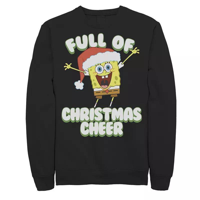 Men's SpongeBob SquarePants Full of Cheer Sweatshirt, Size: 3XL, Black Product Image