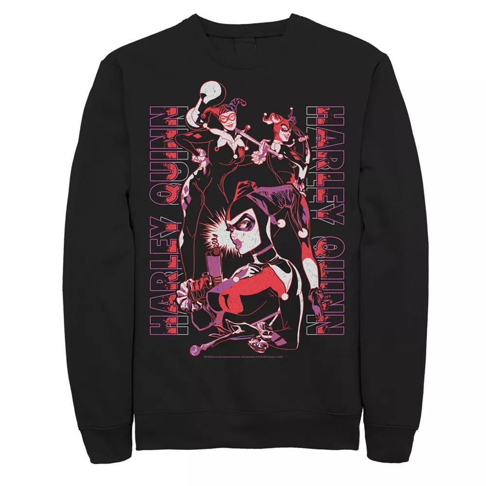 Men's DC Comics Batman Harley Triple Threat Sweatshirt, Size: XL, Black Product Image