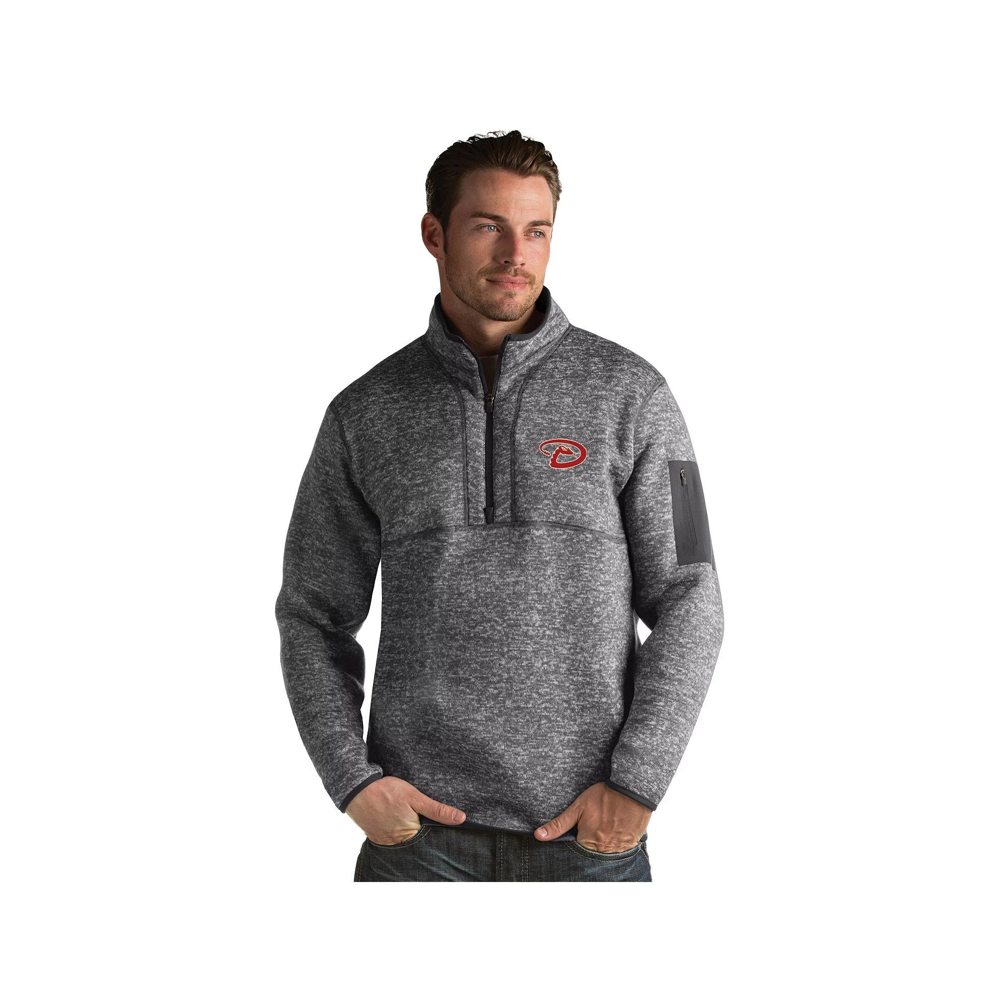 Mens Antigua Arizona Diamondbacks Fortune Pullover Grey Product Image