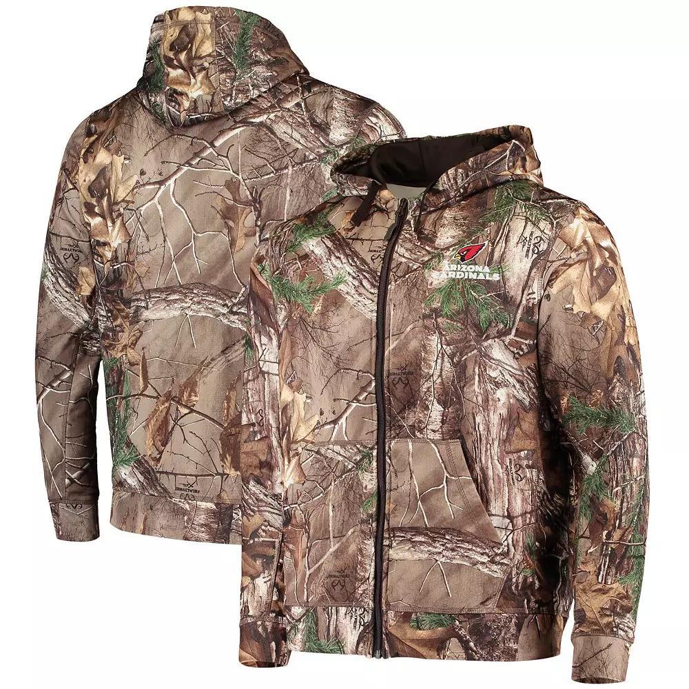 Men's Dunbrooke Realtree Camo Arizona Cardinals Trophy Tech Fleece Full-Zip Hoodie, Size: Small, Green Product Image