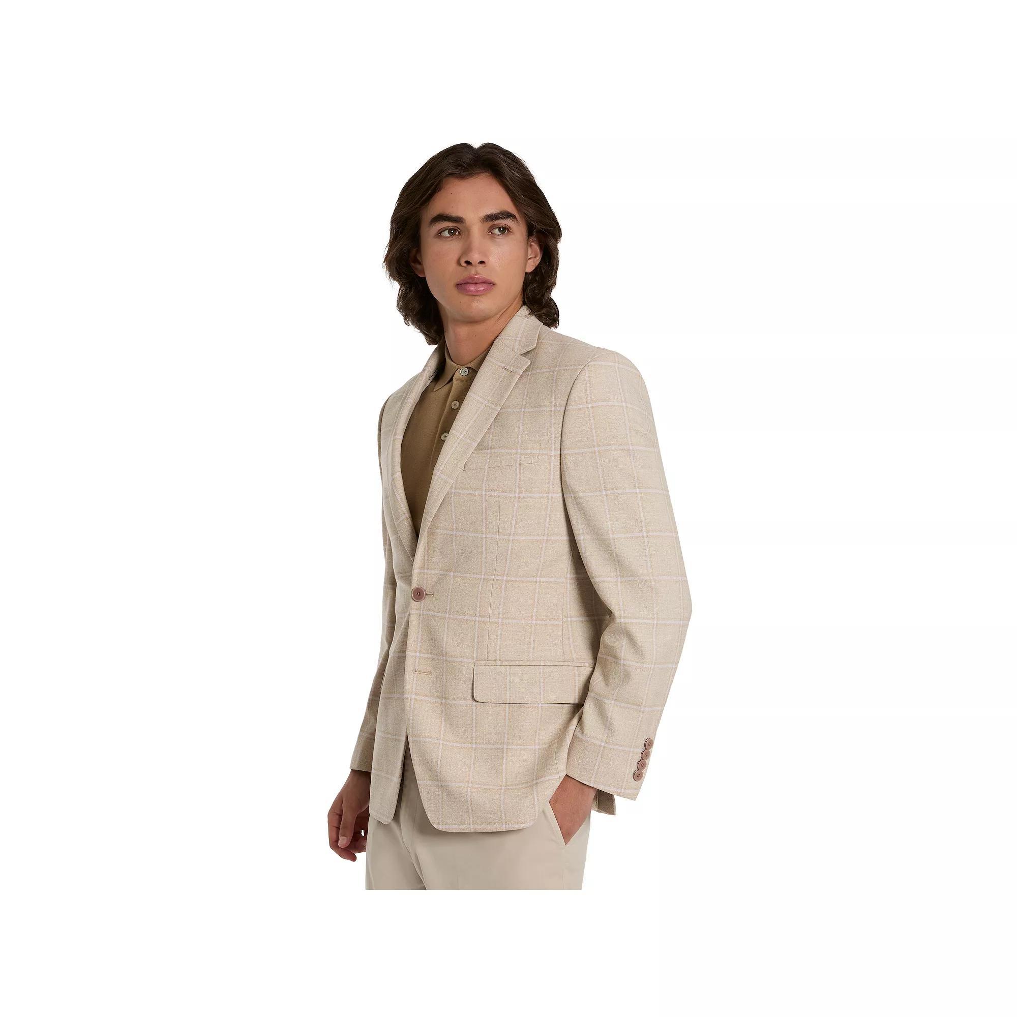Men's Ben Sherman Slim-Fit Sport Coat, Size: 48 - Regular, Brown Windowpane Product Image