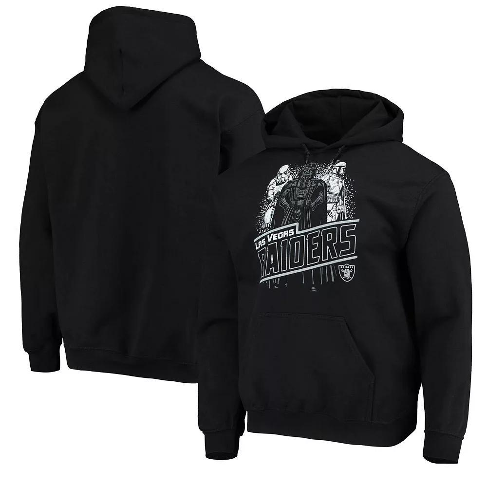 Men's Junk Food Black Las Vegas Raiders Star Wars Empire Pullover Hoodie, Size: Medium, Lvr Black Product Image