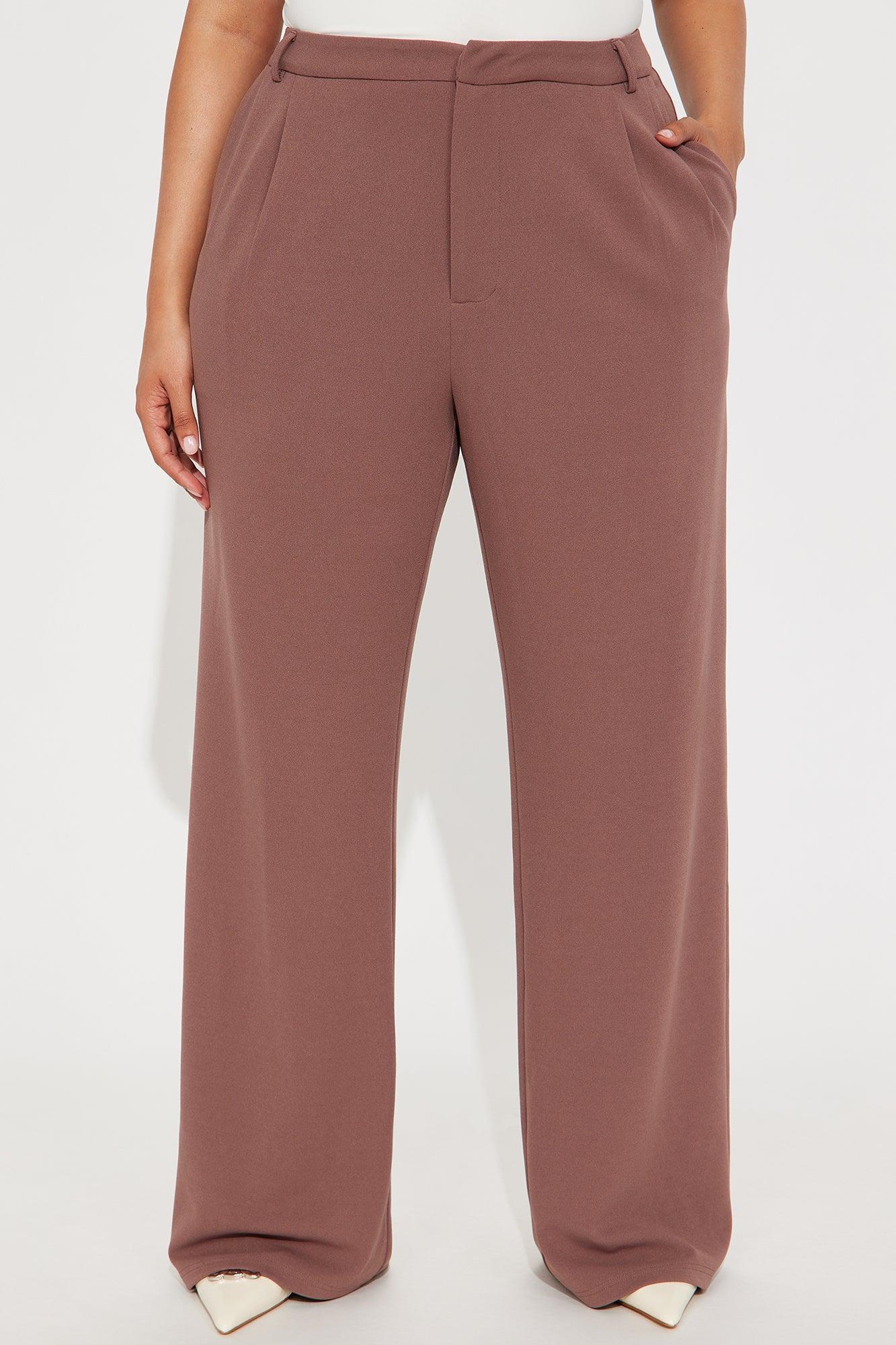 Elma Wide Leg Trouser - Mauve Product Image