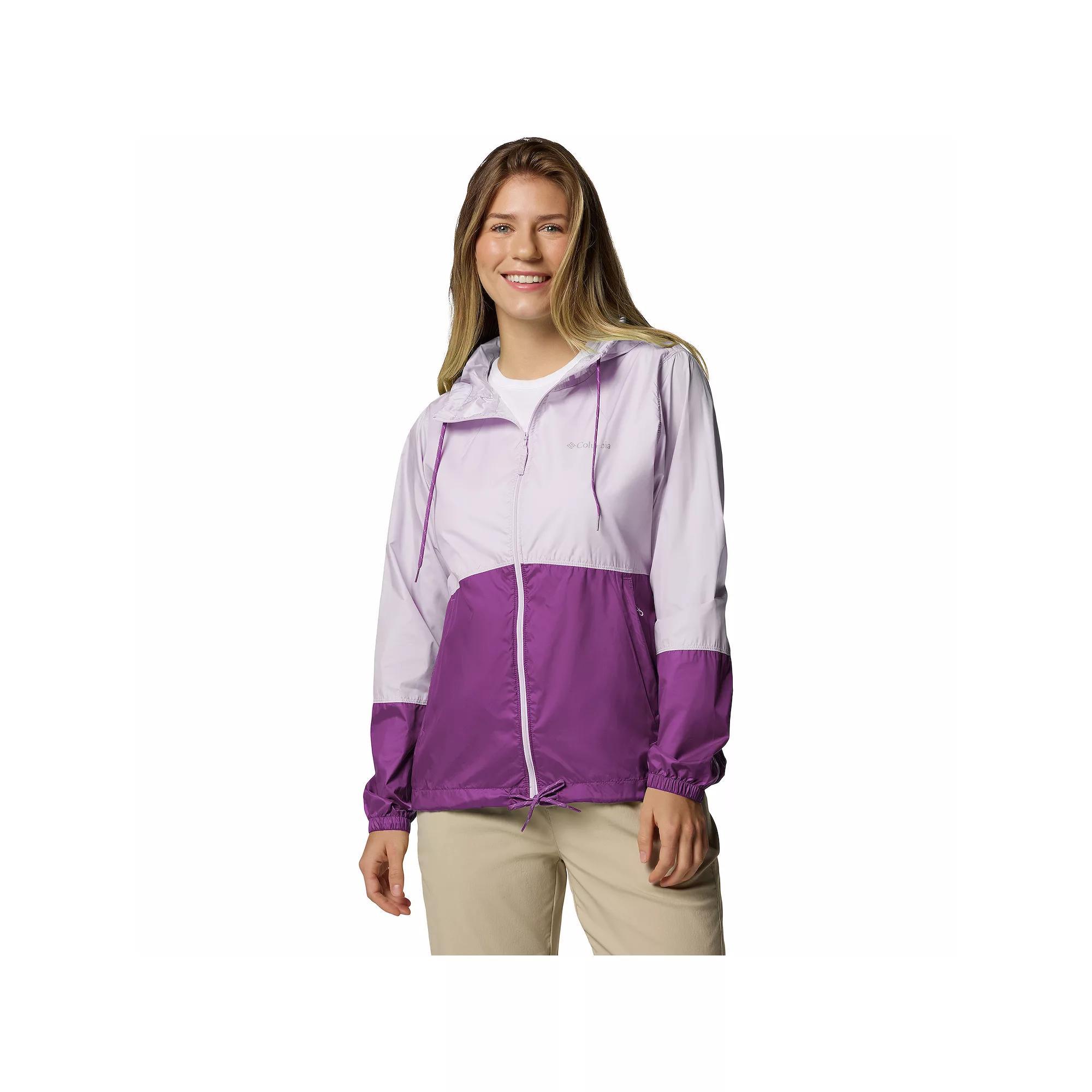 Women's Columbia Flash Forward II Hooded Windbreaker Jacket, Size: XXL, Spray River Blue Product Image