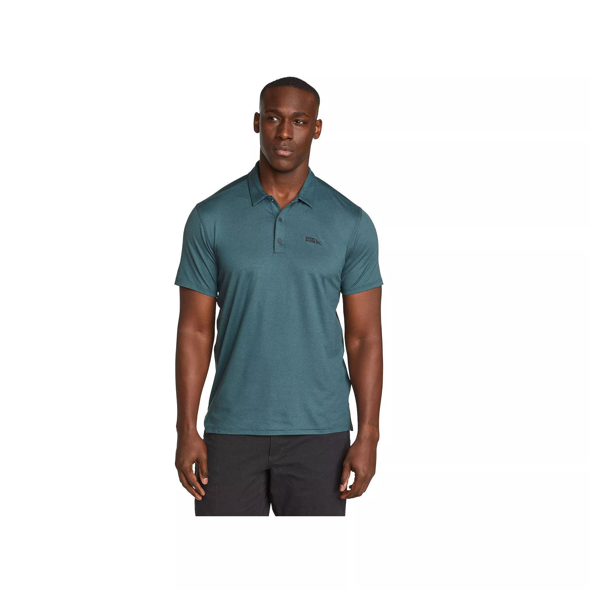Big & Tall Eddie Bauer Short Sleeve Mountain Trek Polo 2.0 Shirt, Men's, Size: 3XB, Rain Product Image