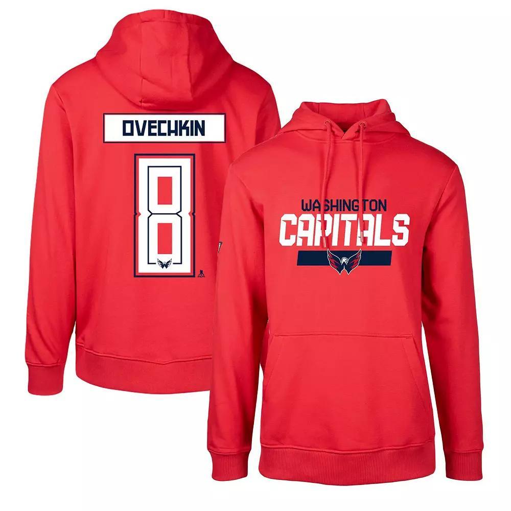 Mens Levelwear Alexander Ovechkin Washington Capitals Podium Name & Number Pullover Hoodie Product Image