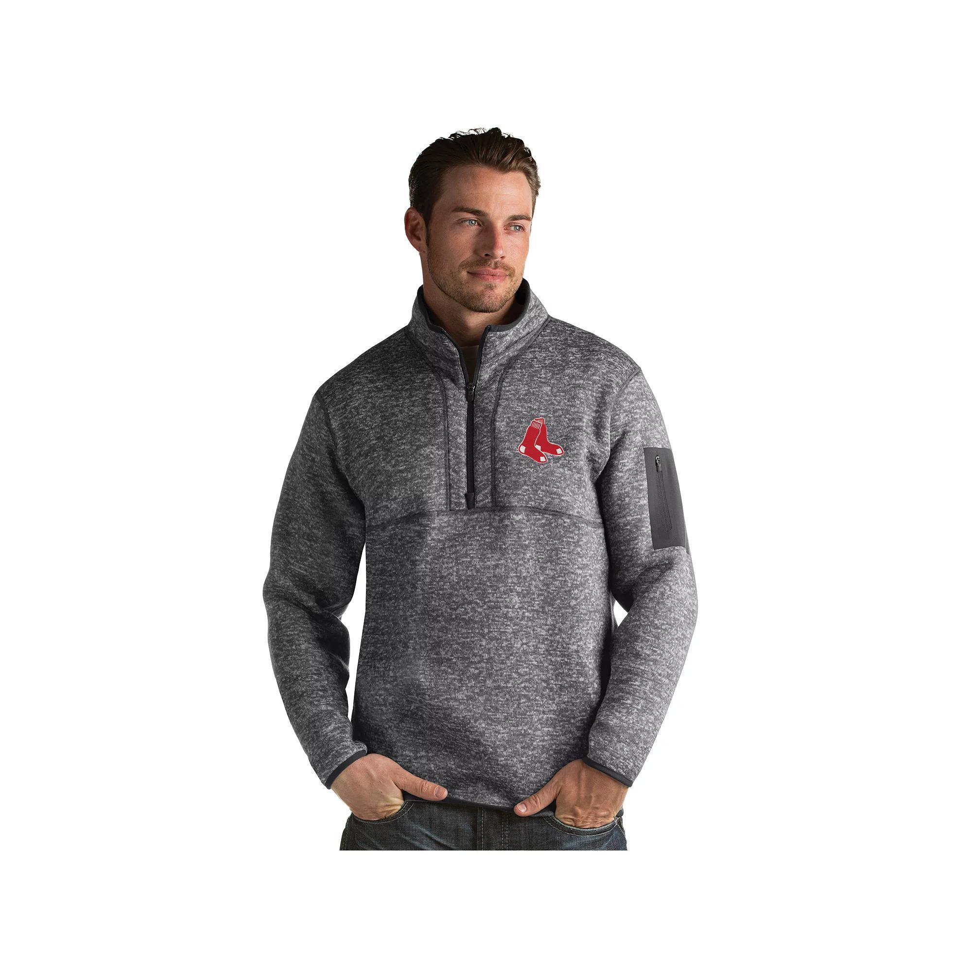 Mens Antigua Kansas City Royals Fortune Pullover Grey Product Image