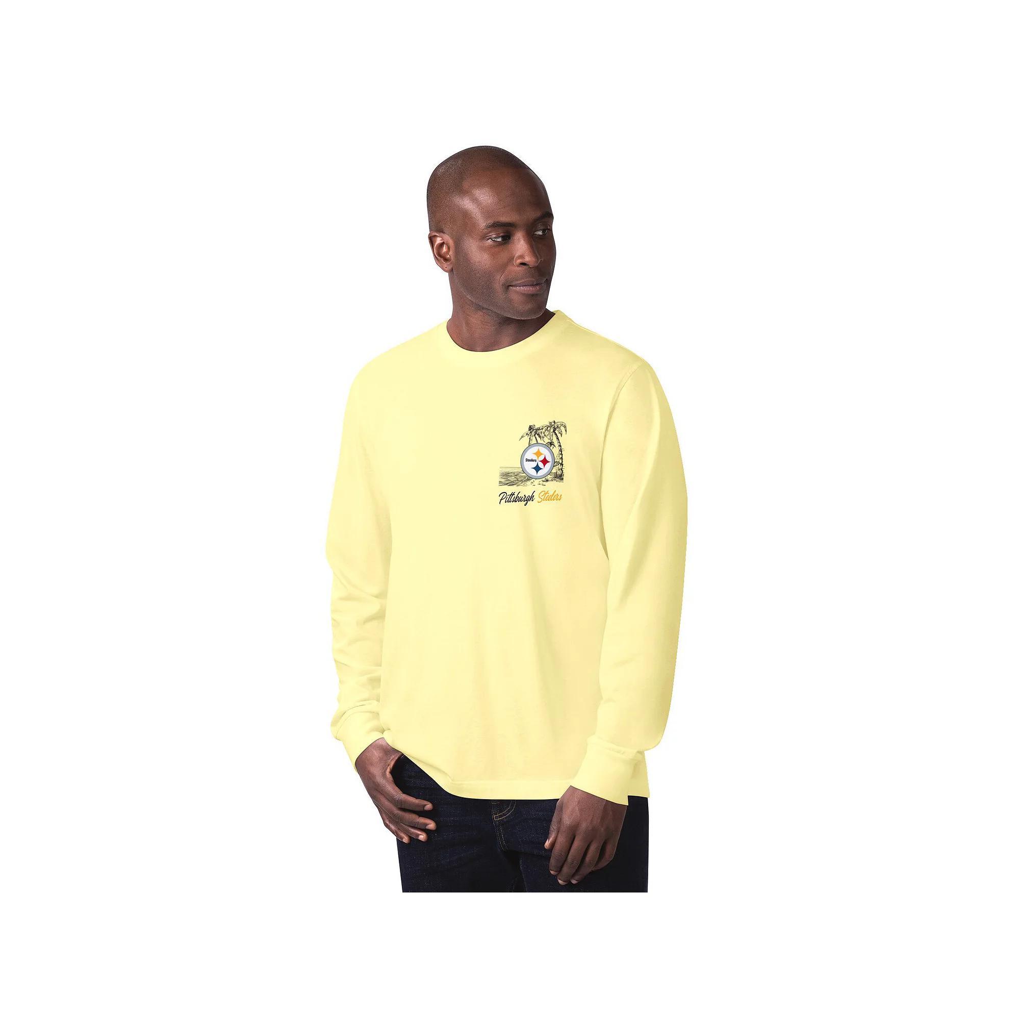 Men's Margaritaville Gray Las Vegas Raiders It's Five O'Clock Somewhere Long Sleeve T-Shirt, Size: Large, Lvr Grey Product Image