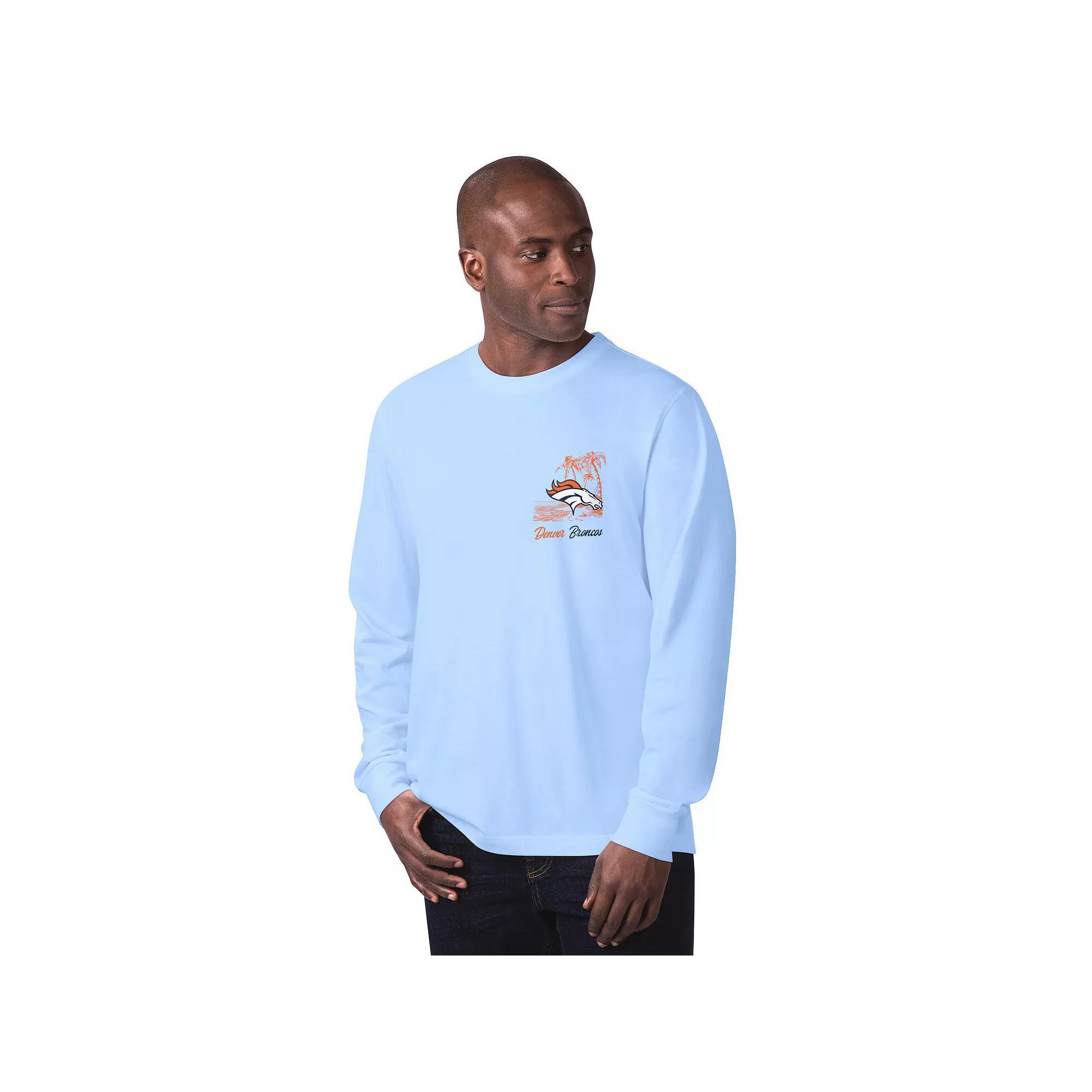 Men's Margaritaville Light Blue Seattle Seahawks It's Five O'Clock Somewhere Long Sleeve T-Shirt, Size: XL Product Image