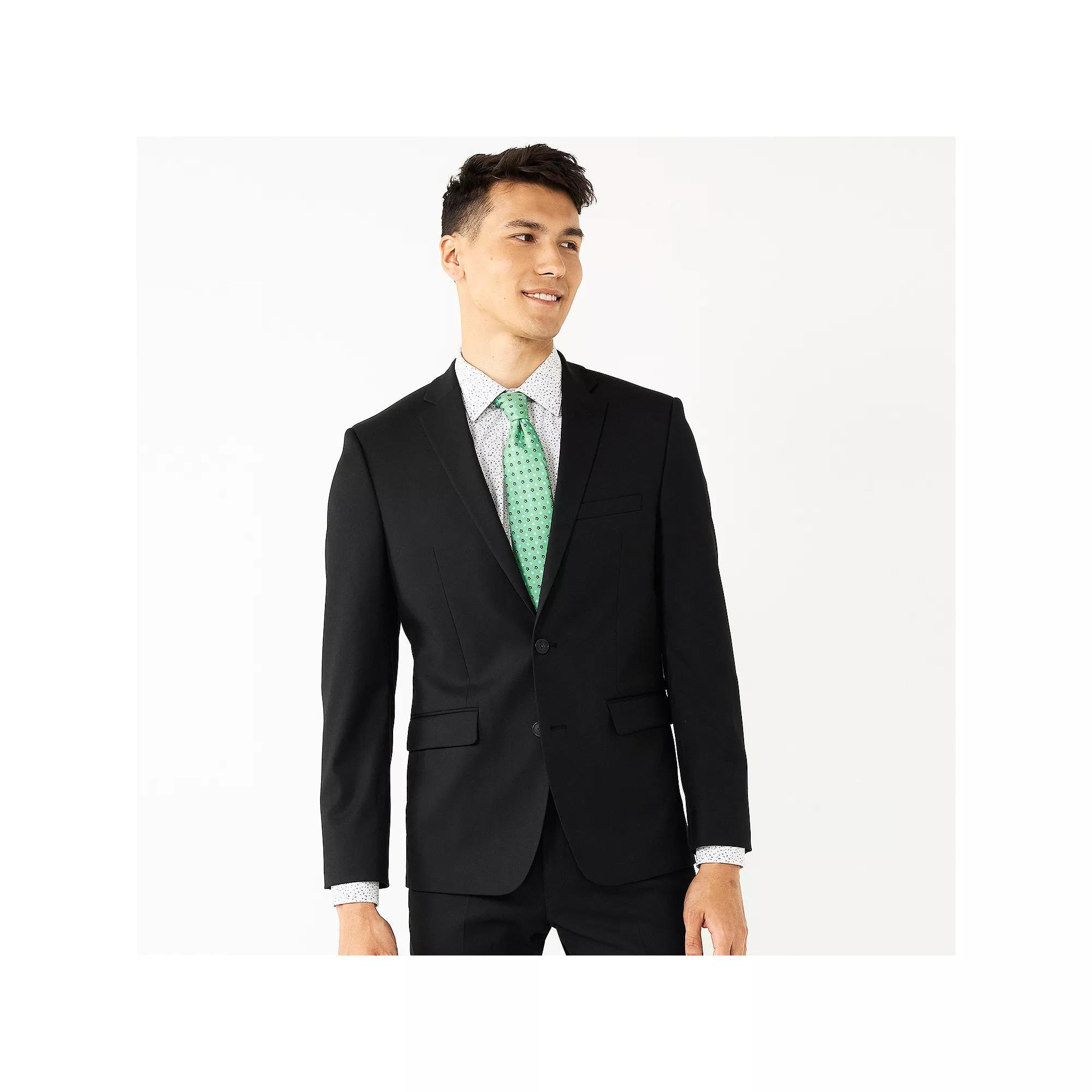 Men's Apt. 9® Premier Flex Performance Extra-Slim Washable Suit Jacket, Size: 38 Short, Black Product Image