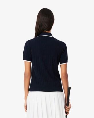 Short Sleeved Polo Collar Golf Sweater Product Image