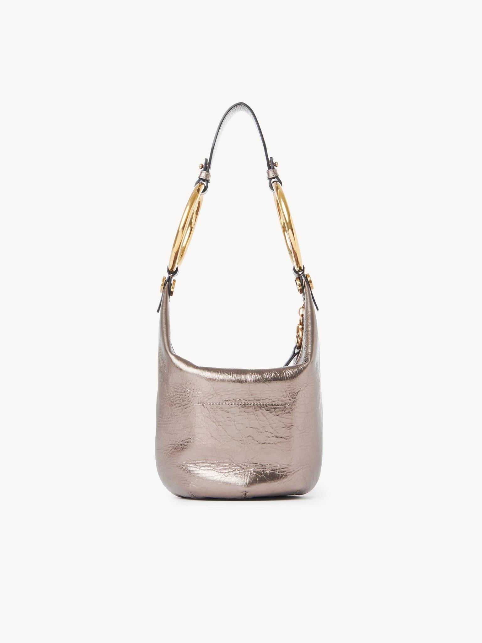 Small Bracelet handbag in metallized leather Product Image