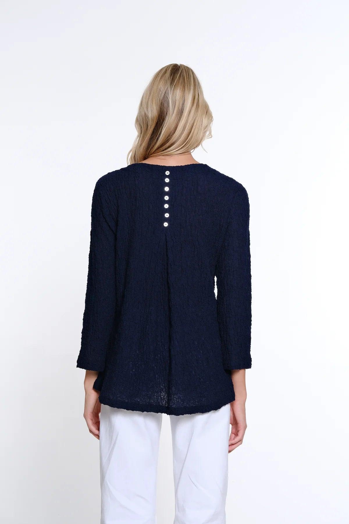 Pleat Back Woven Top Product Image