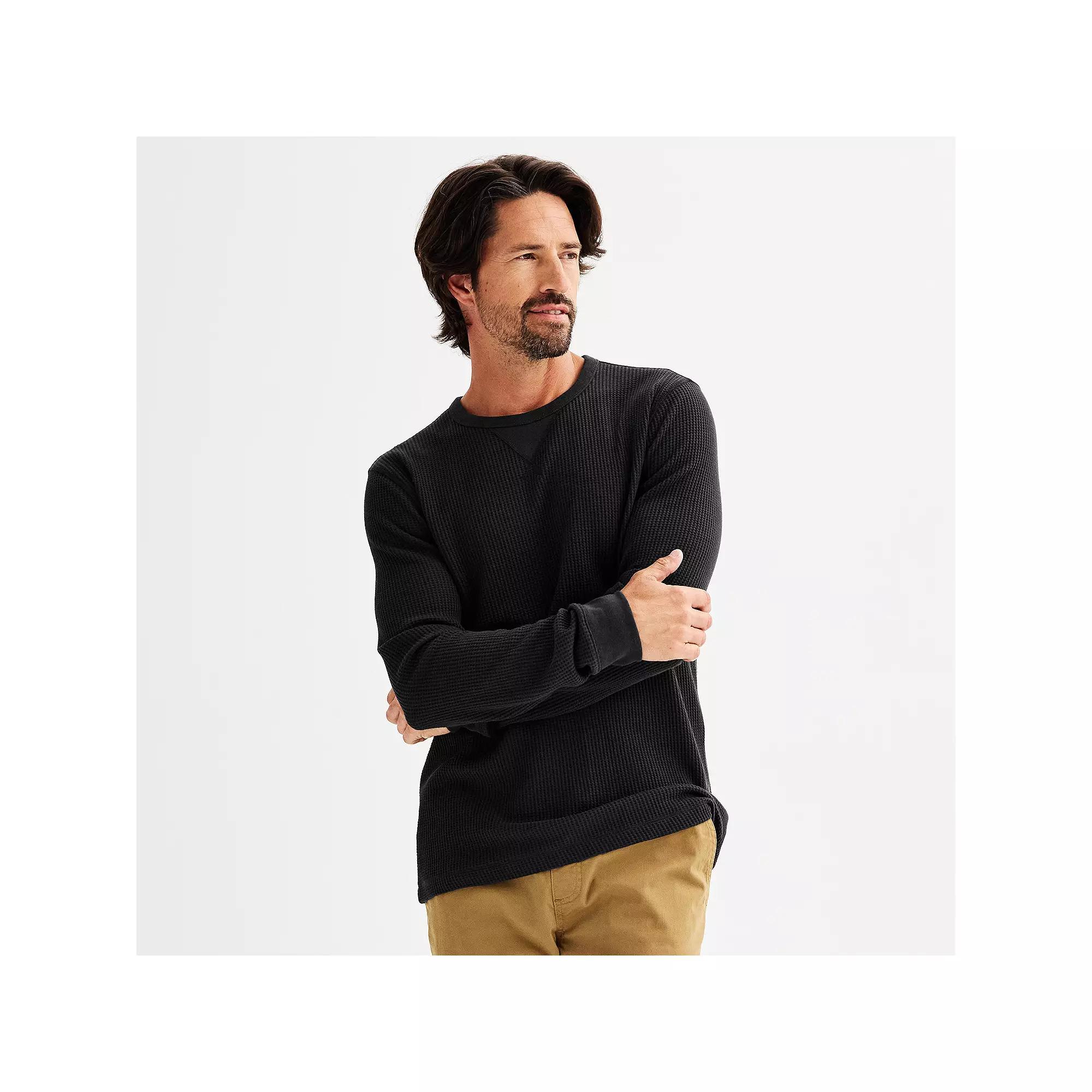 Men's Sonoma Goods For Life® The Essential Waffle Thermal Tee, Size: XXL, Purple Product Image