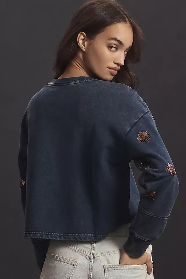 Pilcro Sequin Sweatshirt Product Image
