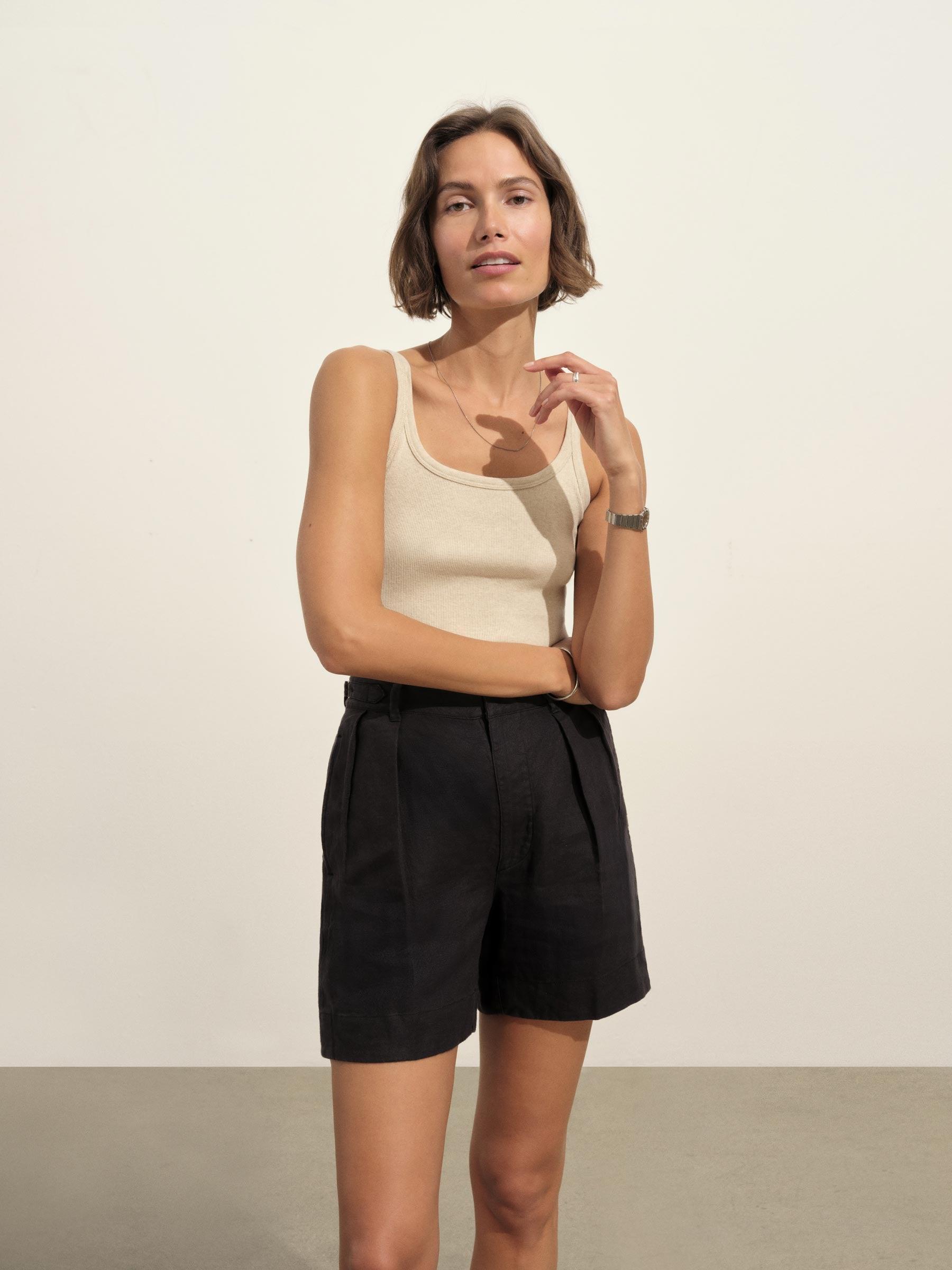 Marled Birchwood Surplus Rib Scoop Neck Tank Product Image