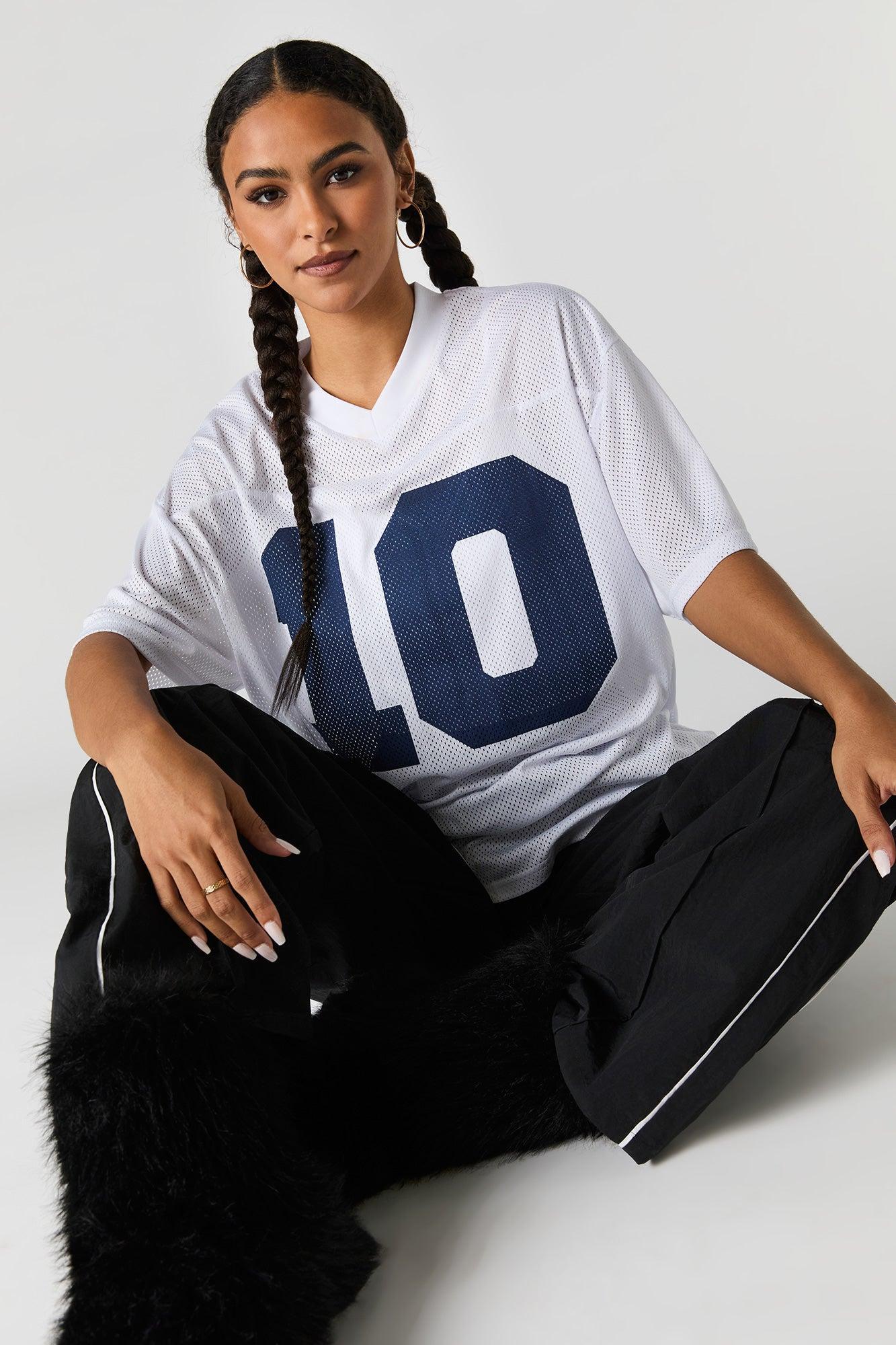 Graphic Mesh Football Jersey Female Product Image