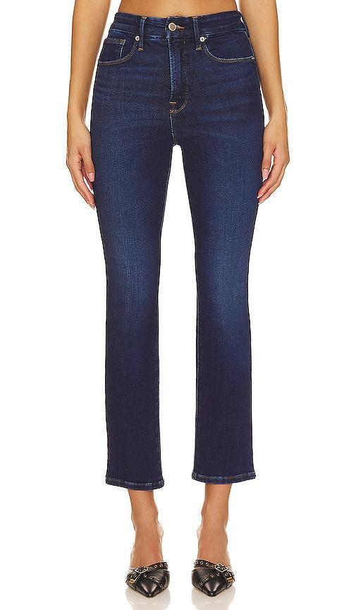 Womens Soft-Tech Good Classic Slim Straight Jeans | Indigo, Size 30 Plus | Good American by Khlo Kardashian Product Image