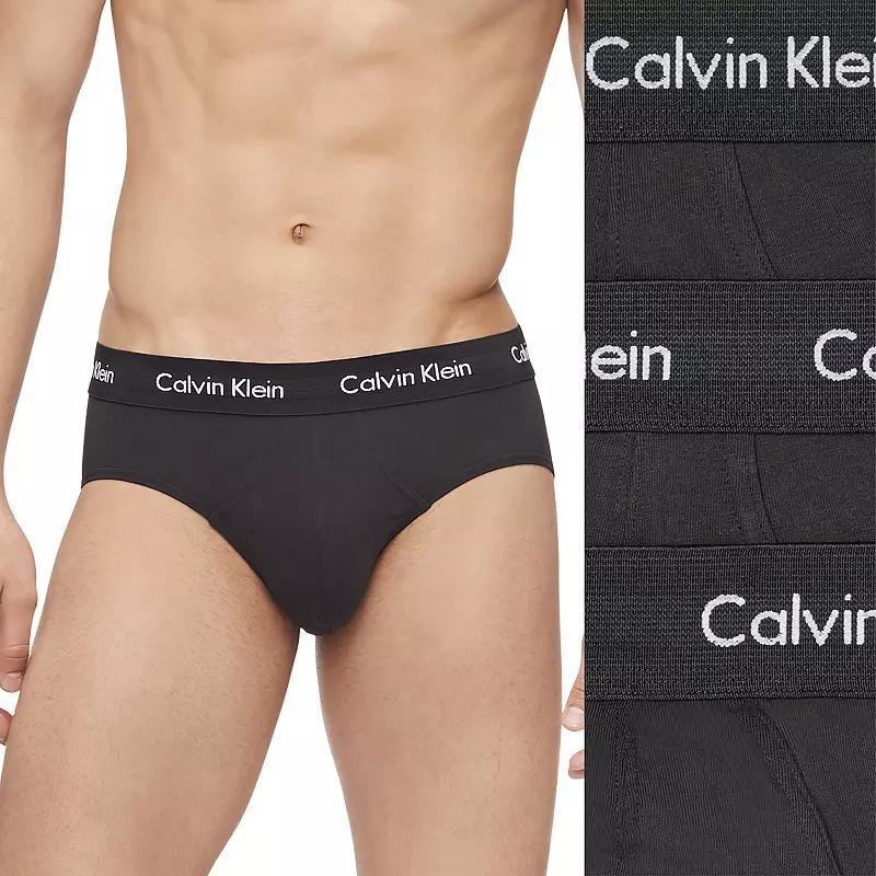 Men's Calvin Klein 3-pack Cotton Stretch Briefs, Size: Small, White Product Image