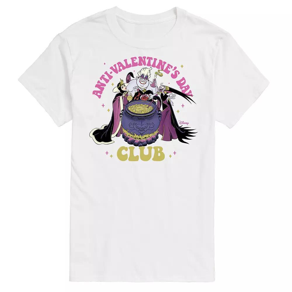 Disney Villains Ursula Mens Anti Valentines Day Club Graphic Tee Blue Product Image