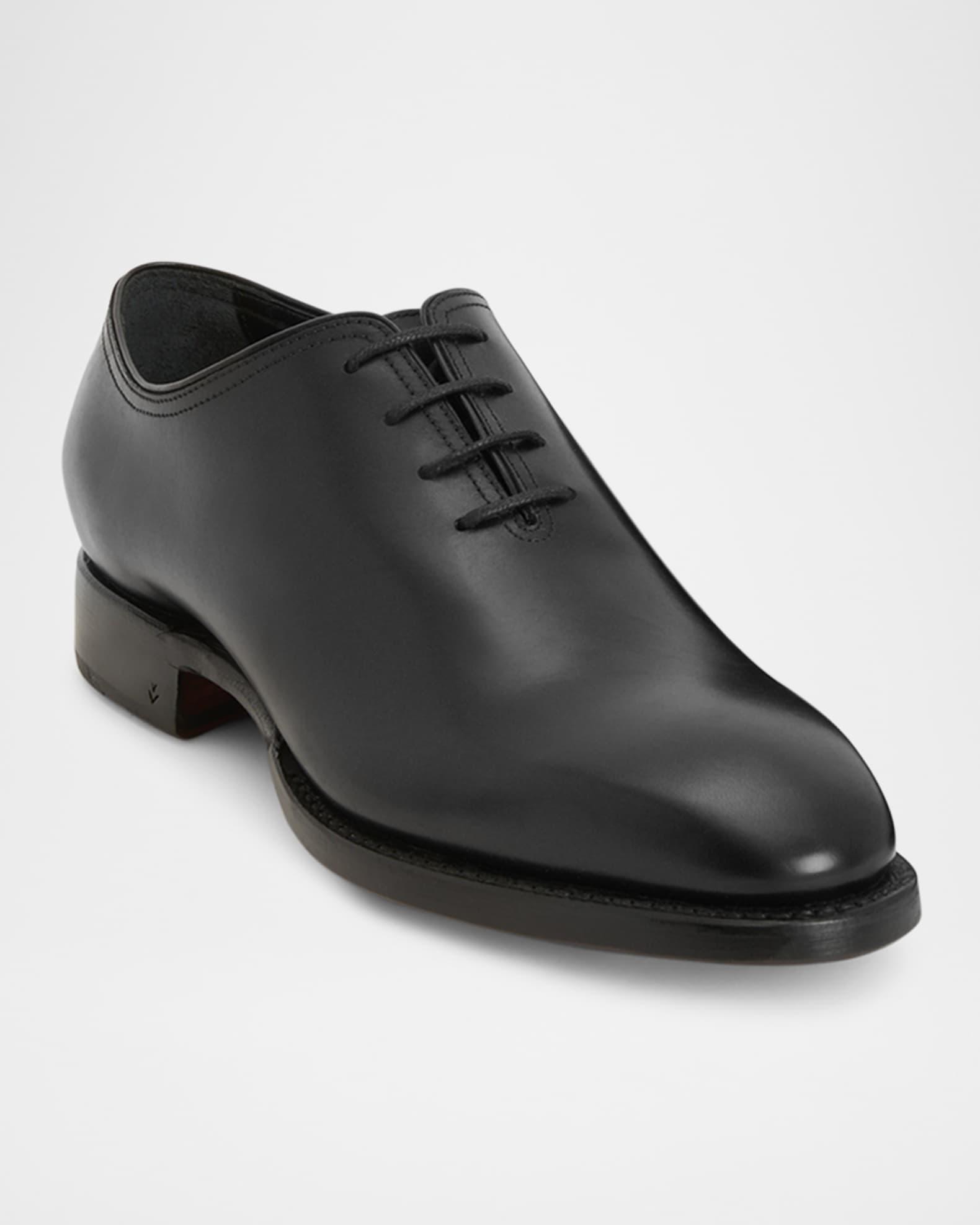Men's Boston Brogue Leather Cap-Toe Oxfords Product Image