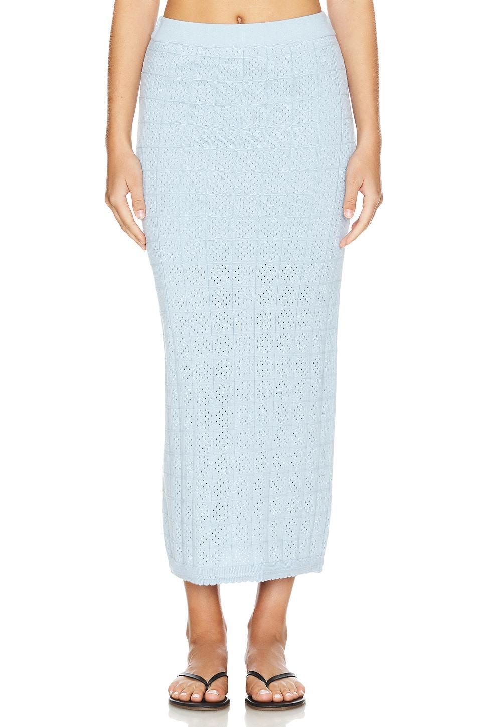 Crochet Knit Midi Skirt MONROW Product Image