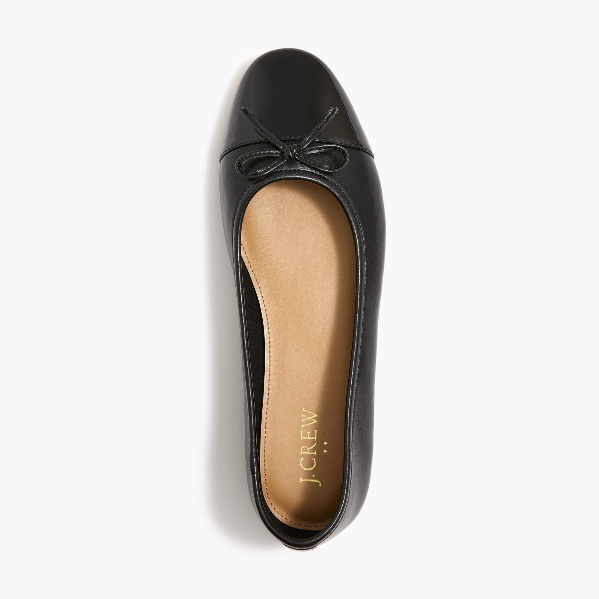 Ballet flats with cap toe Product Image