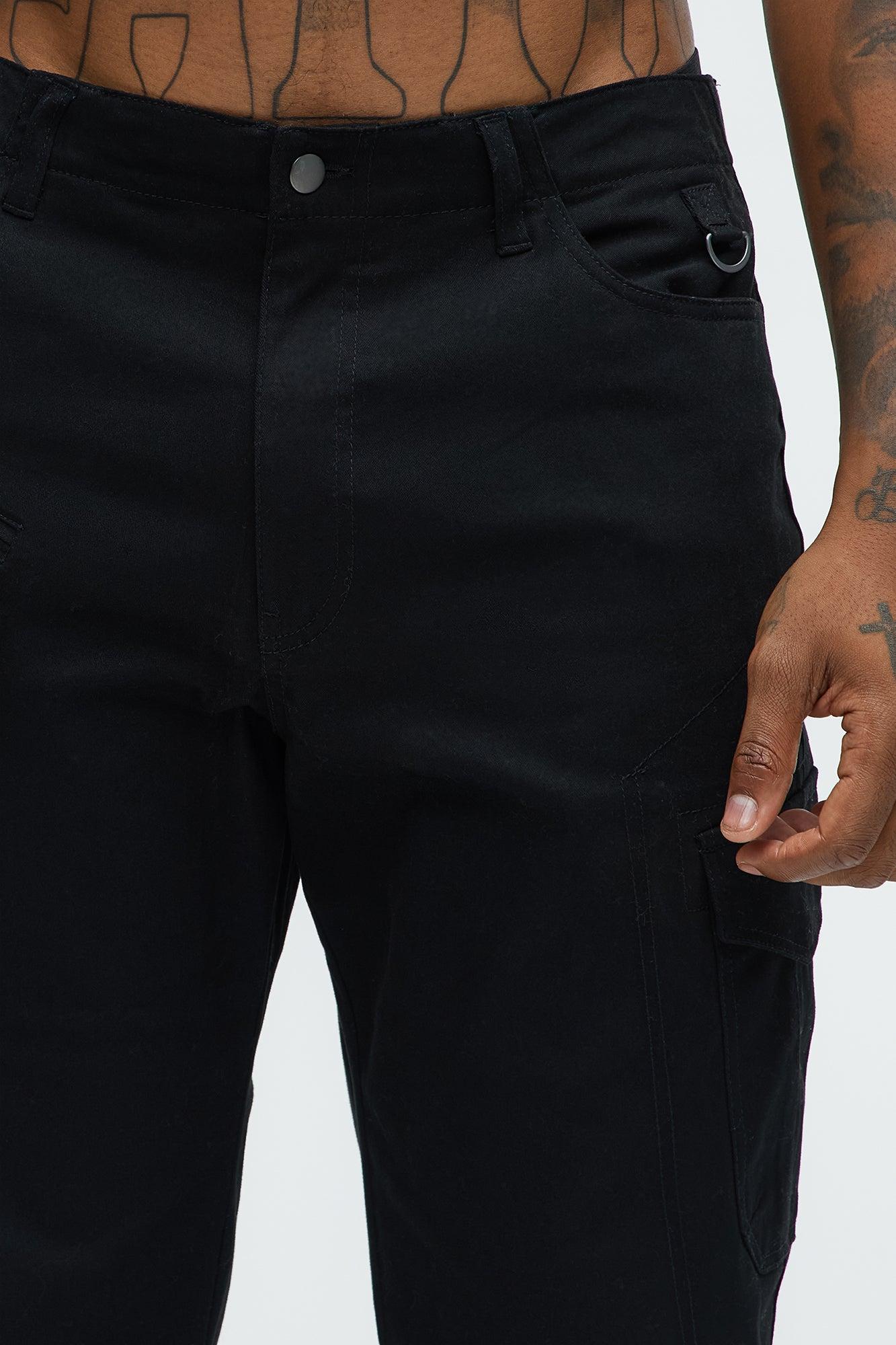 Bring Me Up Straight Cargo Pants - Black Product Image
