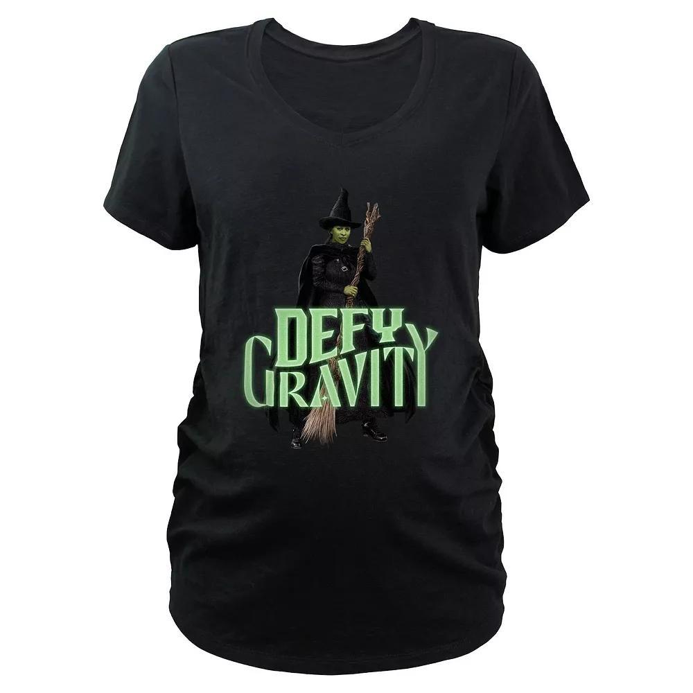 Maternity Wicked Elphaba Defy Gravity Graphic Tee, Women's, Size: XXL-MAT, Black Product Image