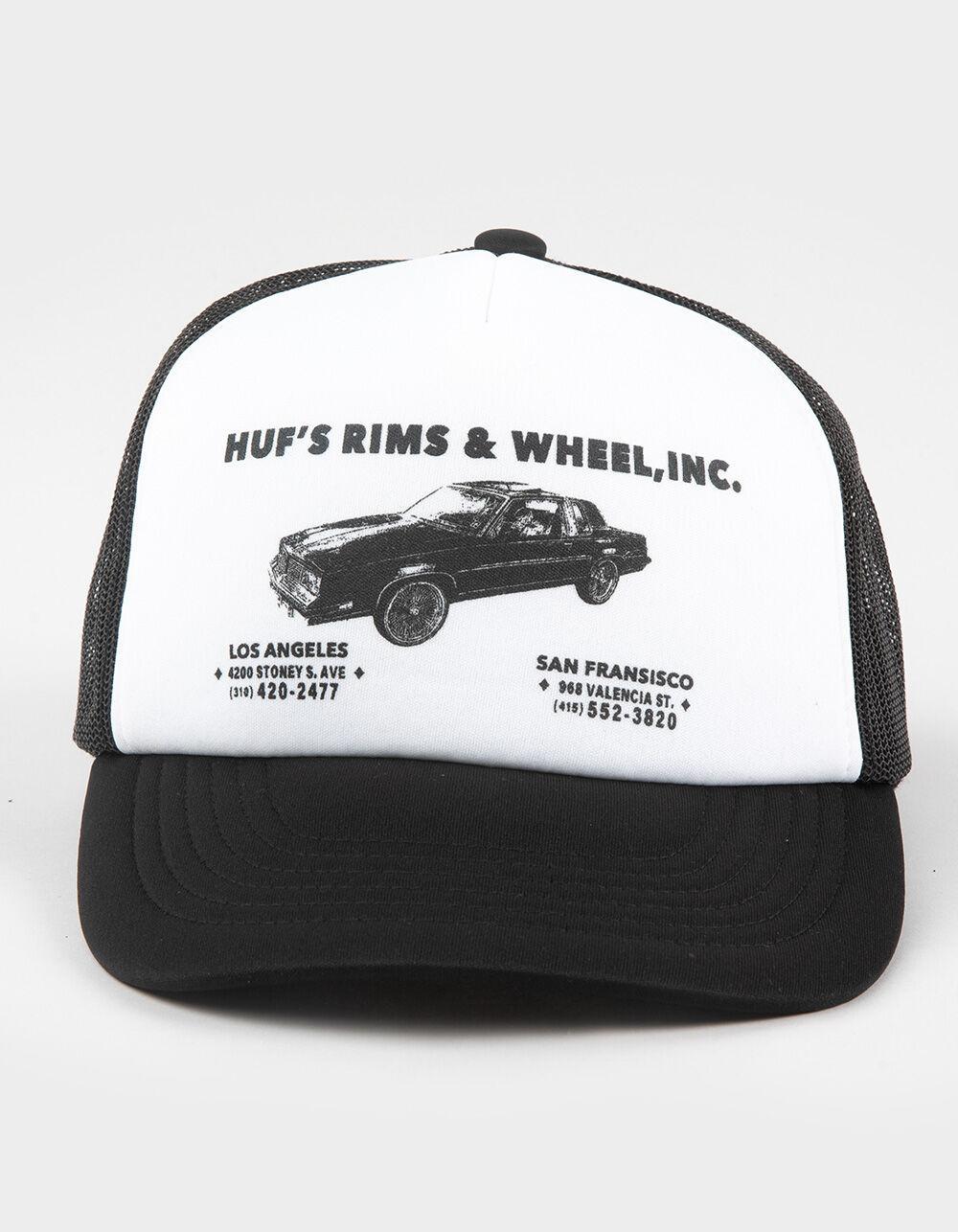 HUF Rims & Wheel Trucker Hat - BLK/WHT Product Image