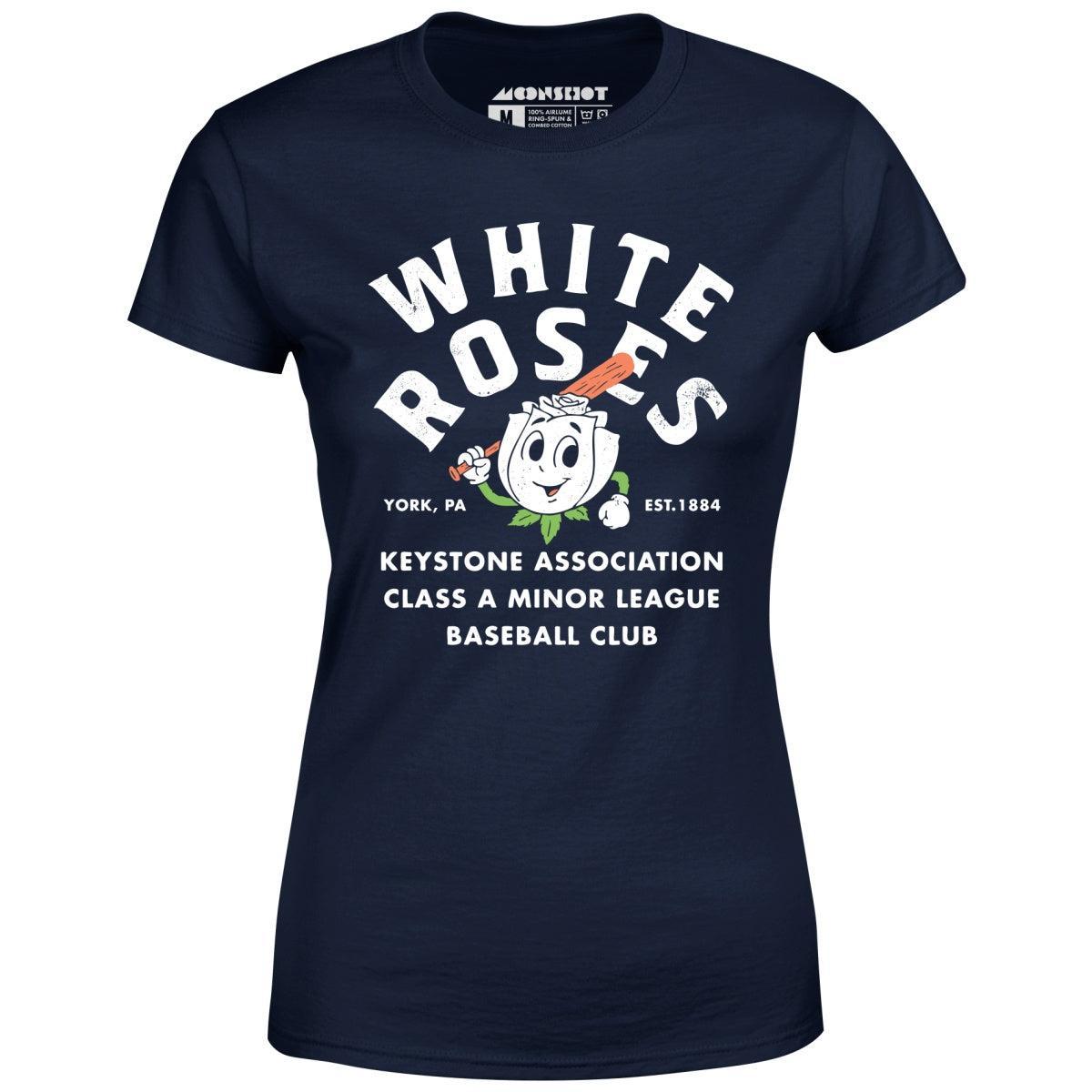 York White Roses - Pennsylvania - Vintage Defunct Baseball Teams - Women's T-Shirt Female Product Image
