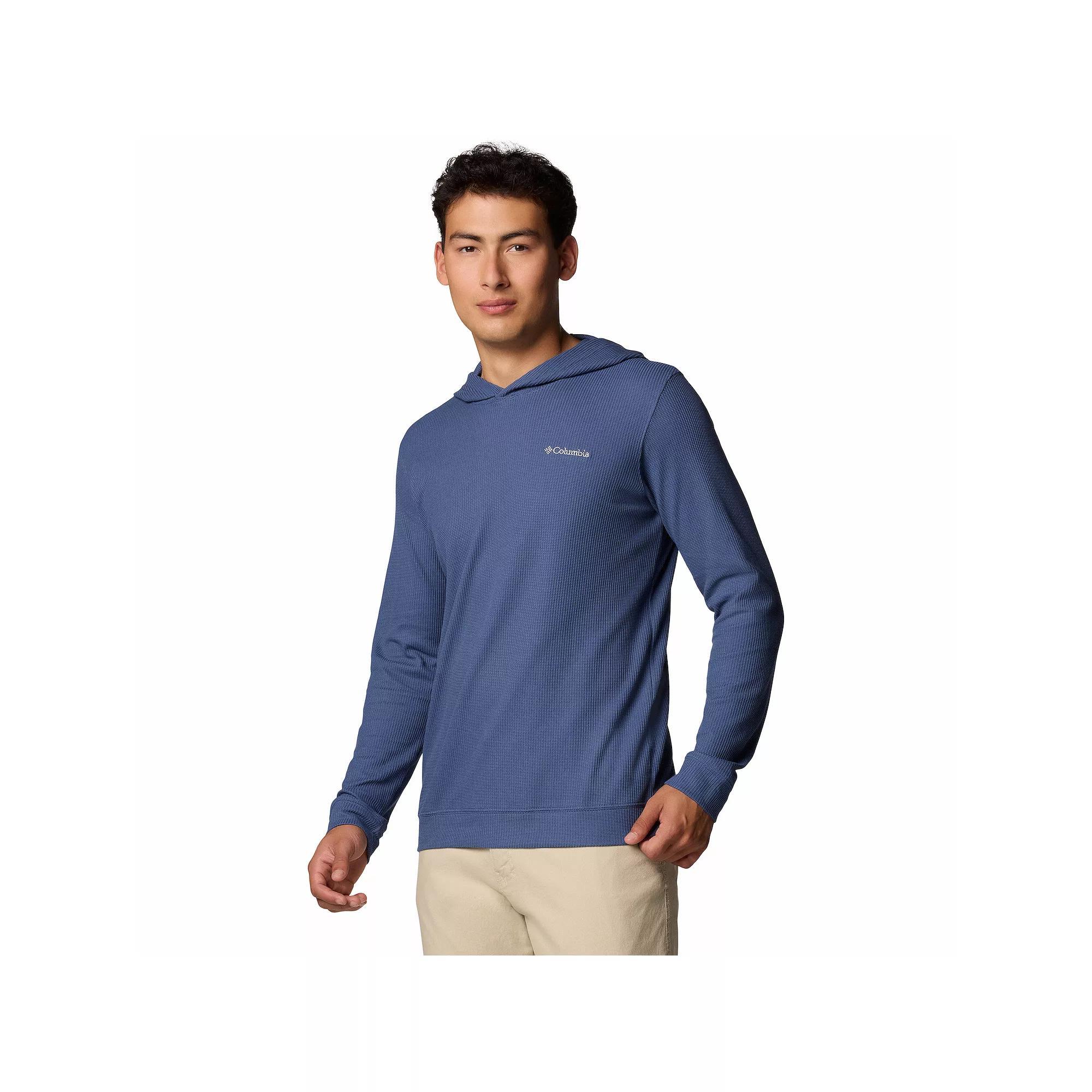Men's Columbia Pitchstone Knit Hoodie, Size: Medium, Blue Product Image